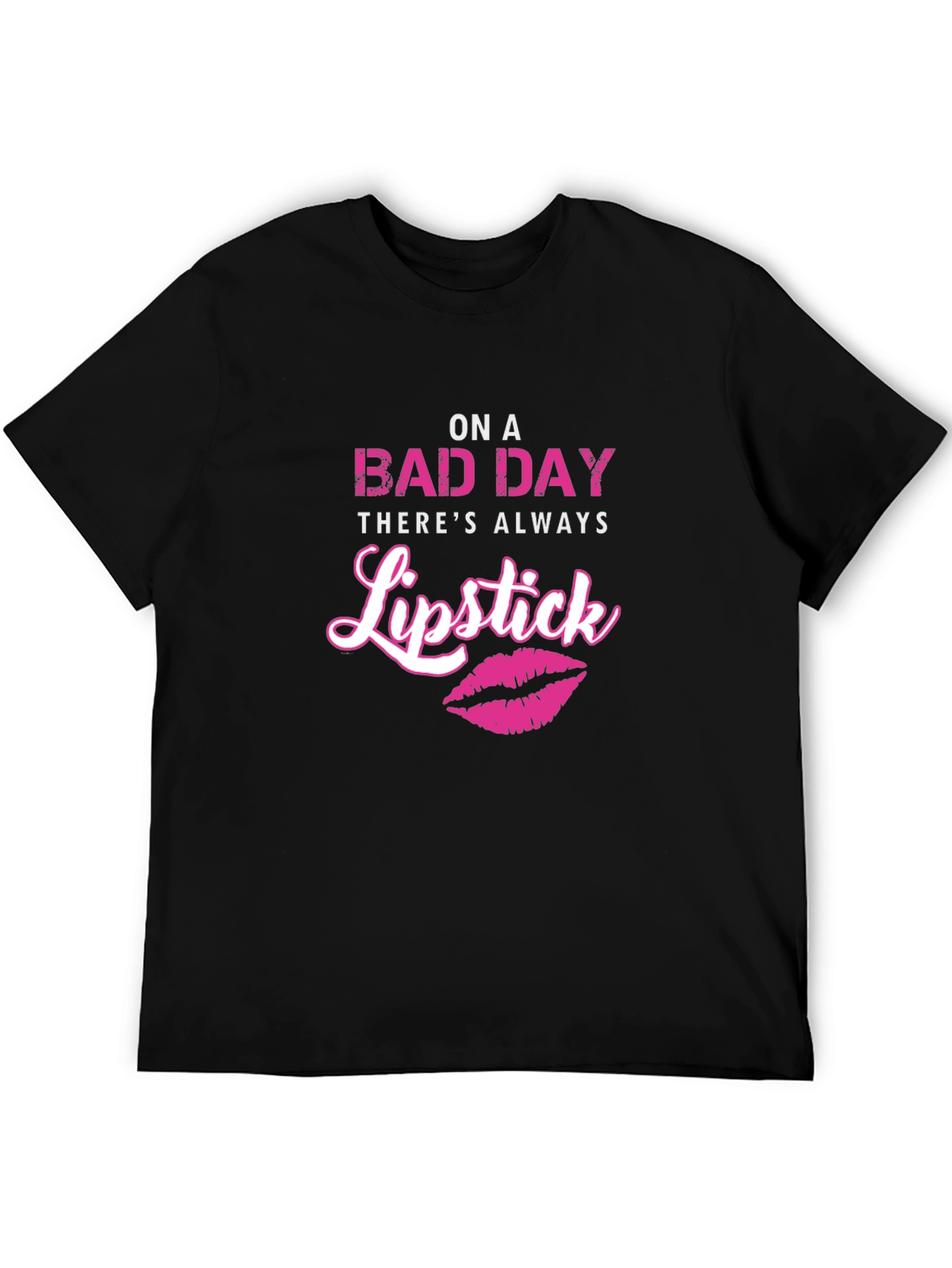 On A Bad Day Lipstick Graphic Tee