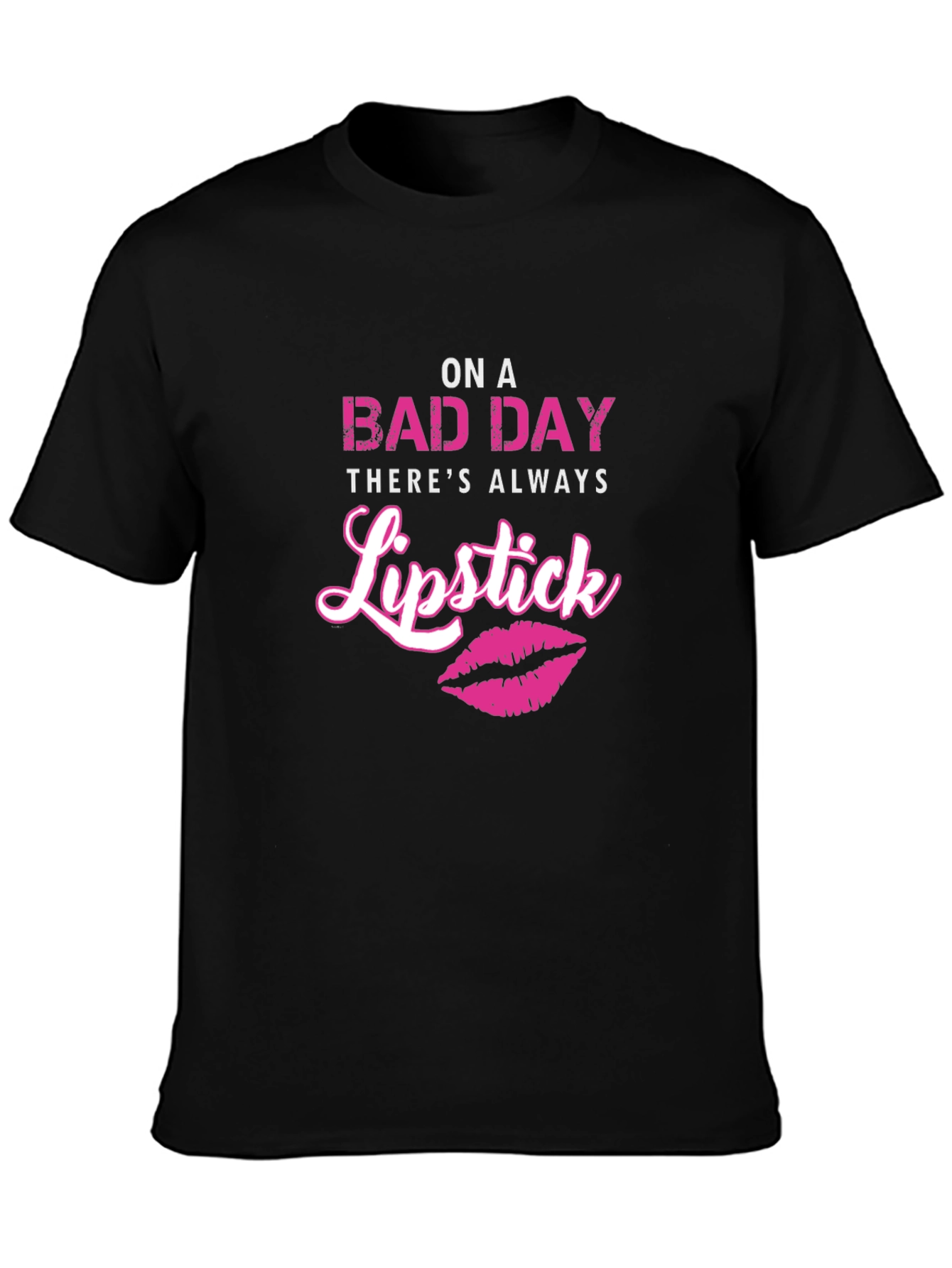 On A Bad Day Lipstick Graphic Tee