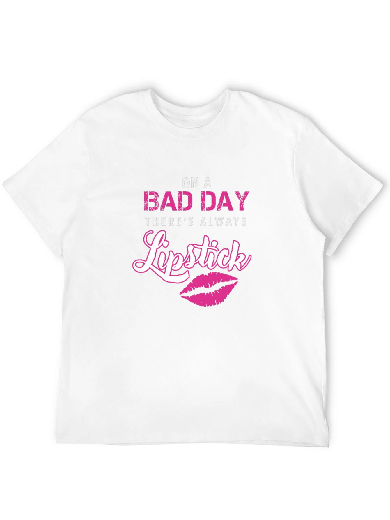 On A Bad Day Lipstick Graphic Tee