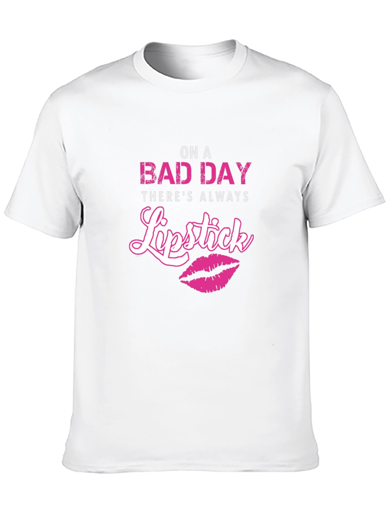 On A Bad Day Lipstick Graphic Tee