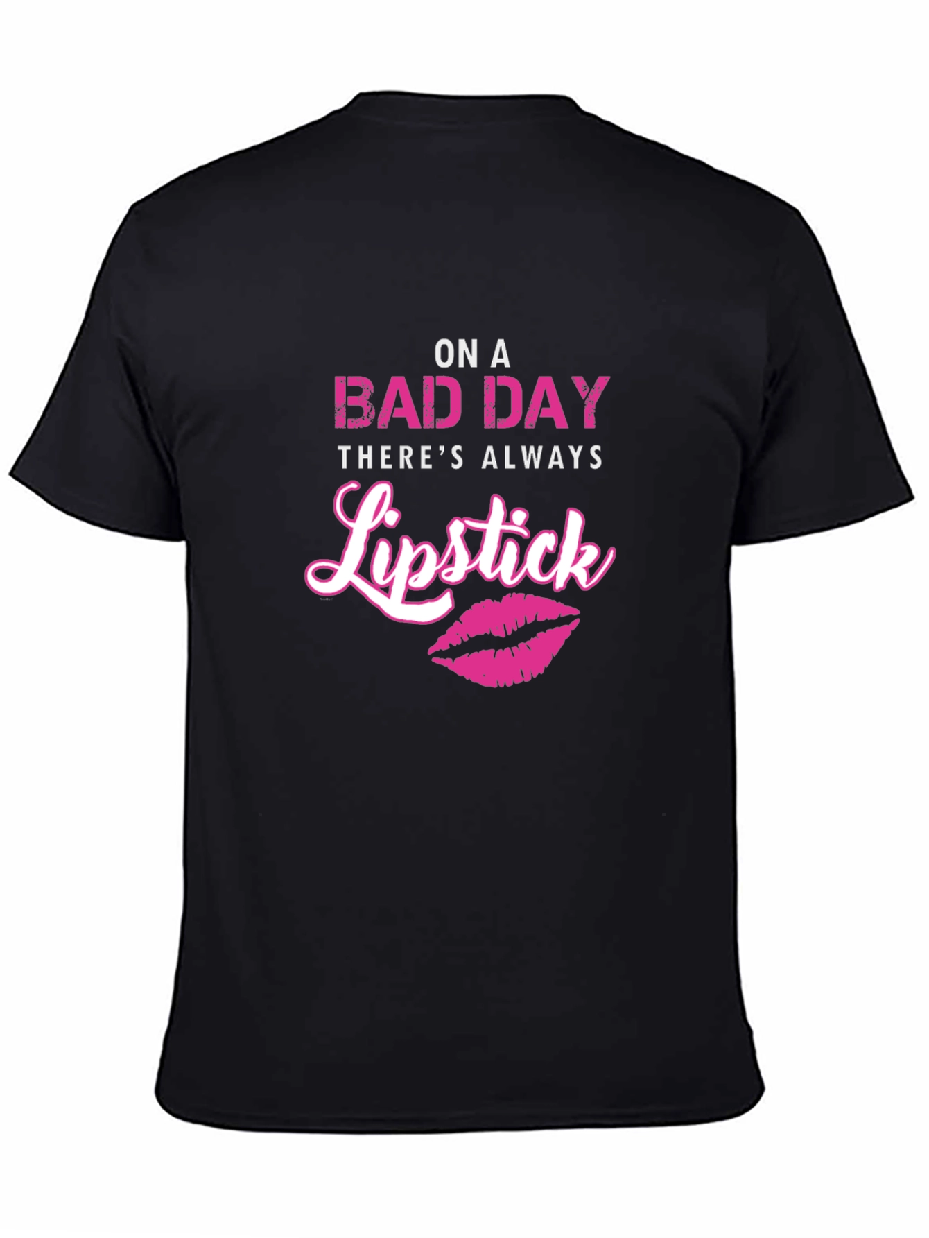 On A Bad Day Lipstick Graphic Tee