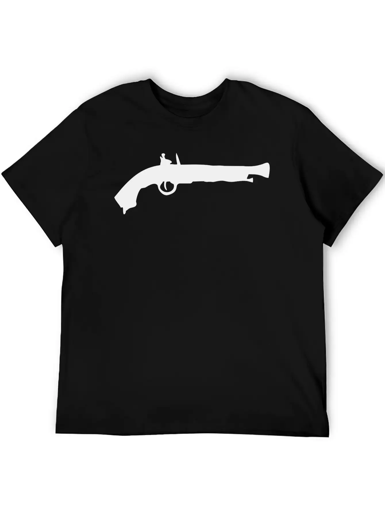 Vector Gun Silhouette Relaxed Everyday Tee – Lightweight And Durable Cotton