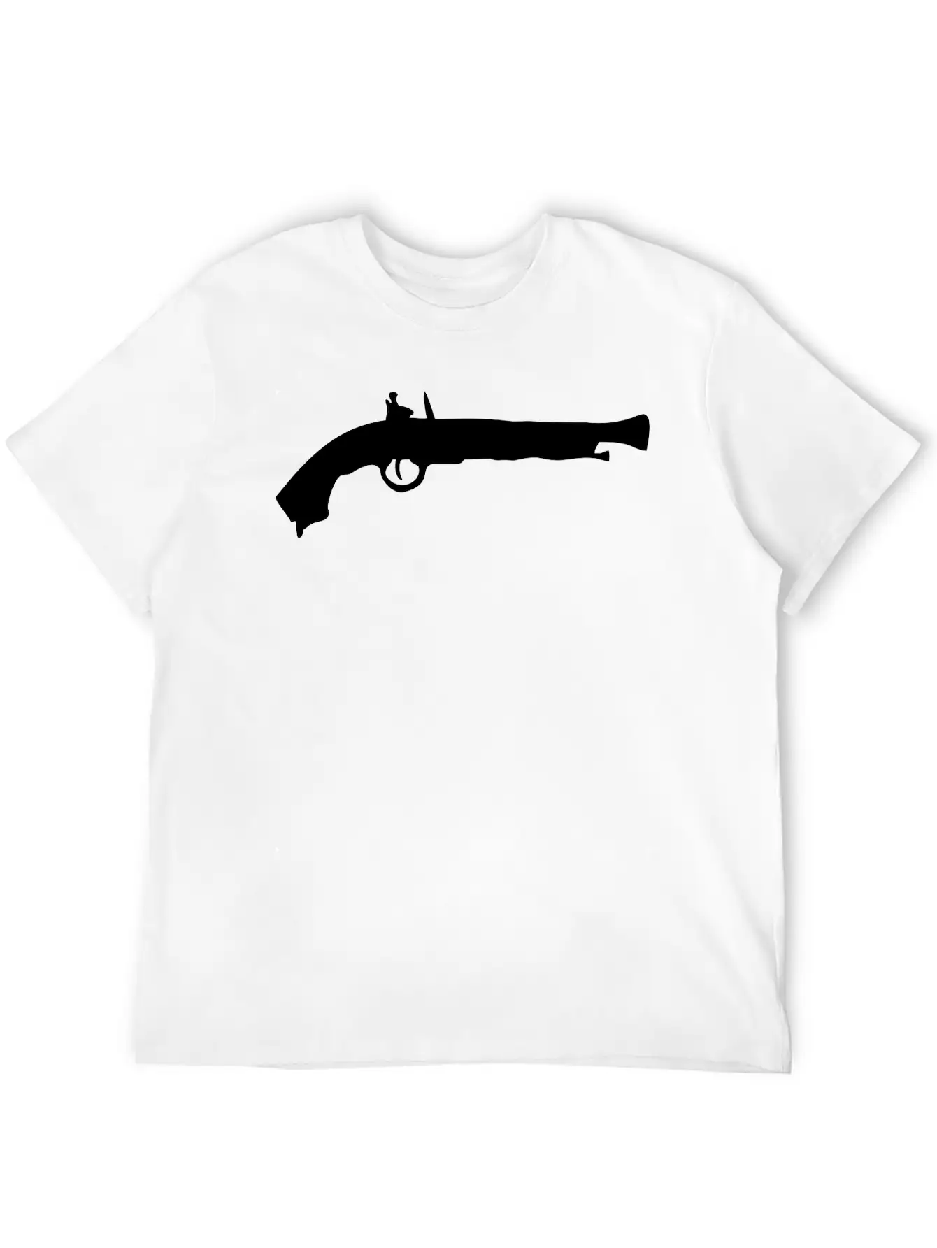 Vector Gun Silhouette Relaxed Everyday Tee – Lightweight And Durable Cotton