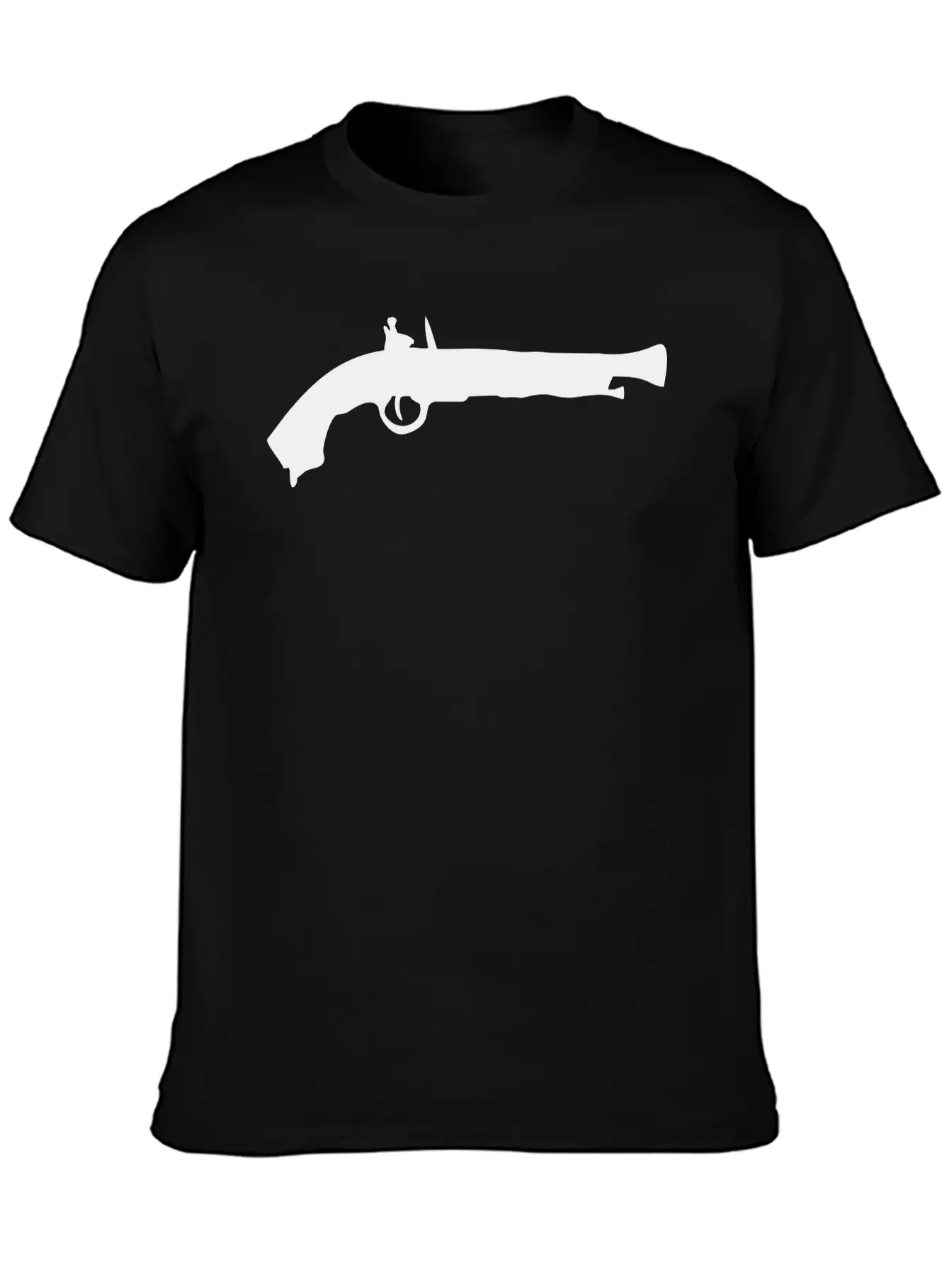 Vector Gun Silhouette Relaxed Everyday Tee – Lightweight And Durable Cotton