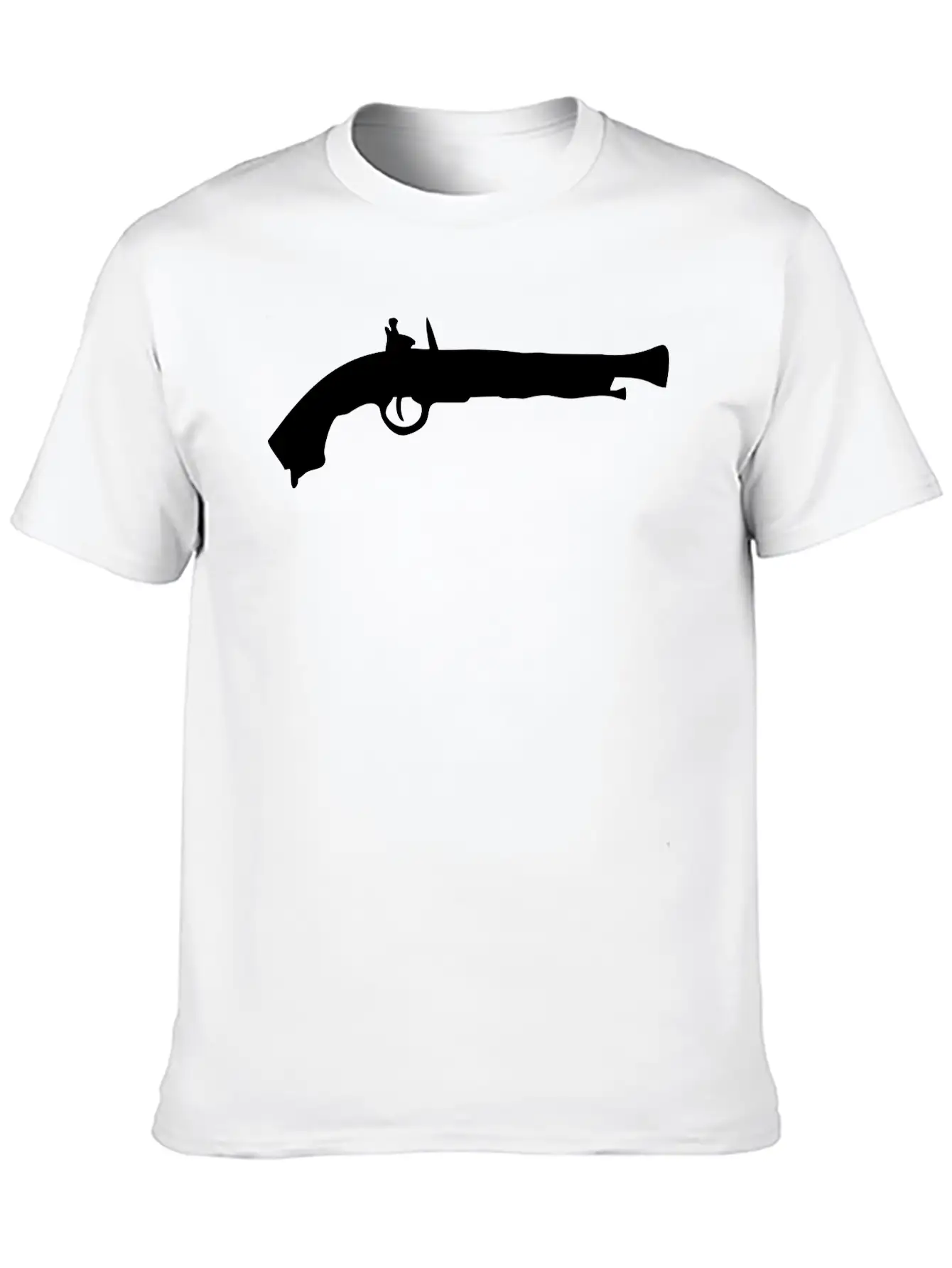 Vector Gun Silhouette Relaxed Everyday Tee – Lightweight And Durable Cotton