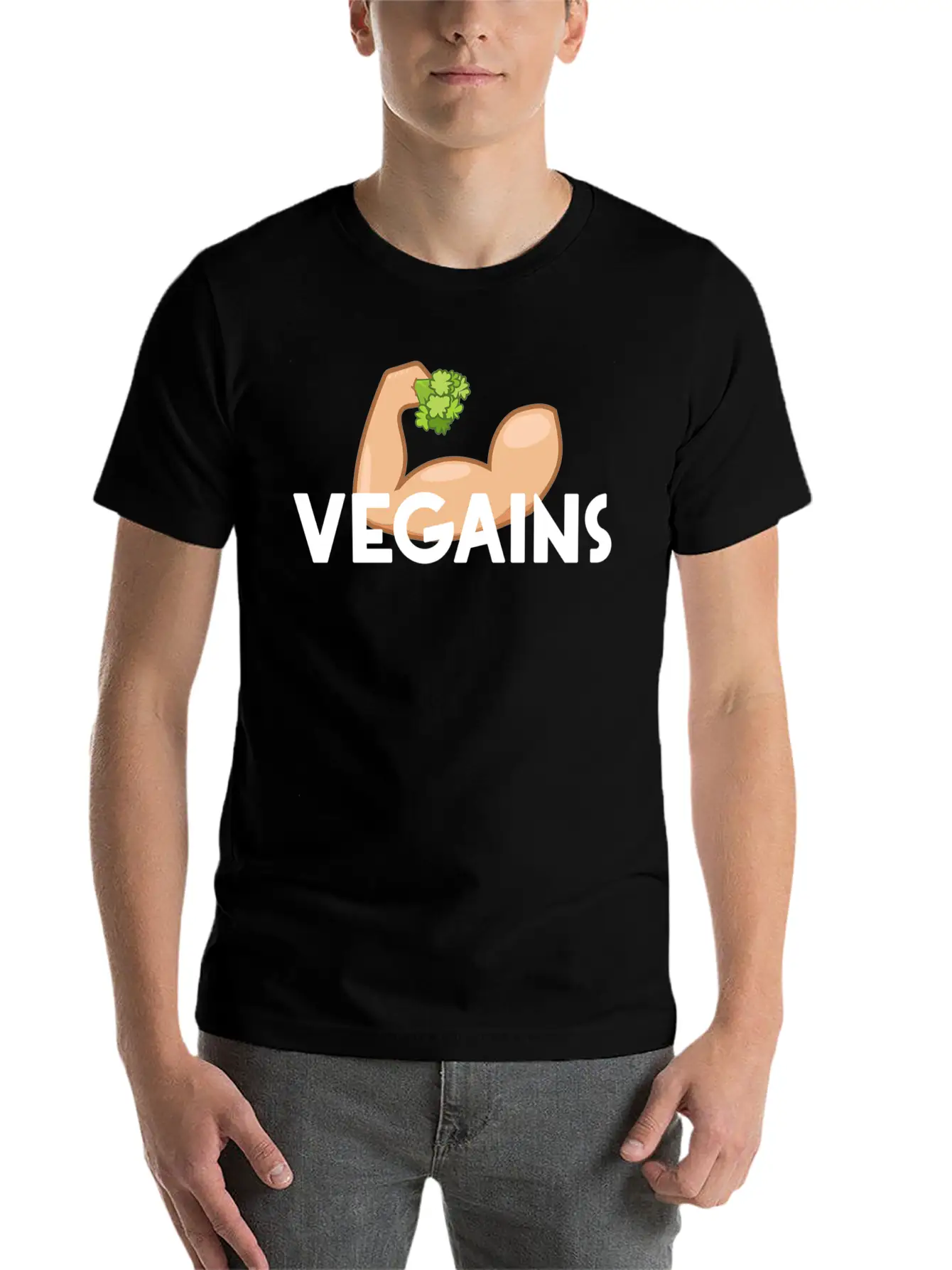 Vegains Fitness Relaxed Everyday Tee – Lightweight And Durable Cotton