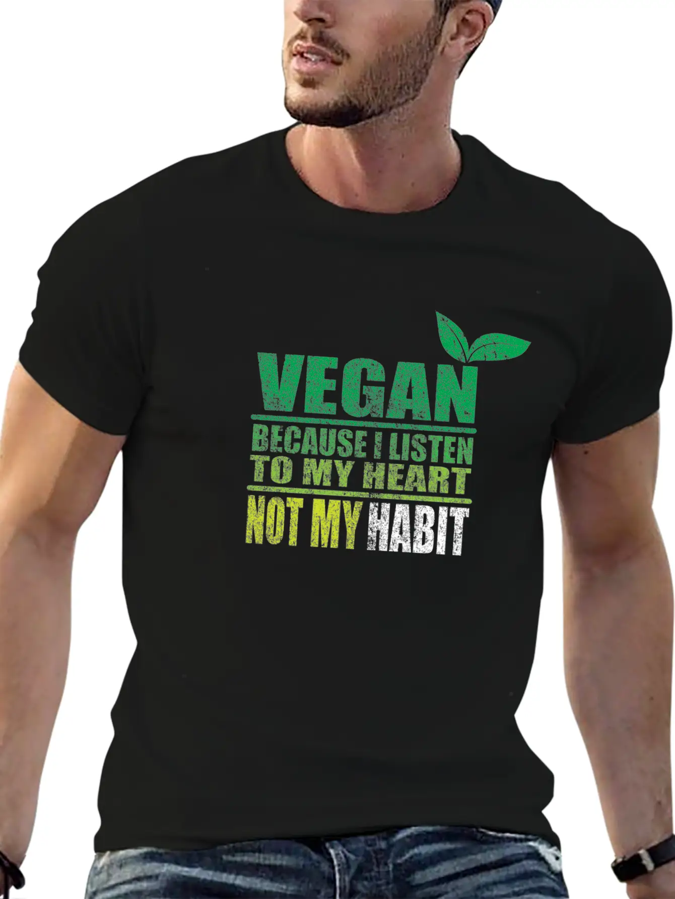 Vegan Basic Graphic T-Shirt – Daily Comfort In Soft Cotton