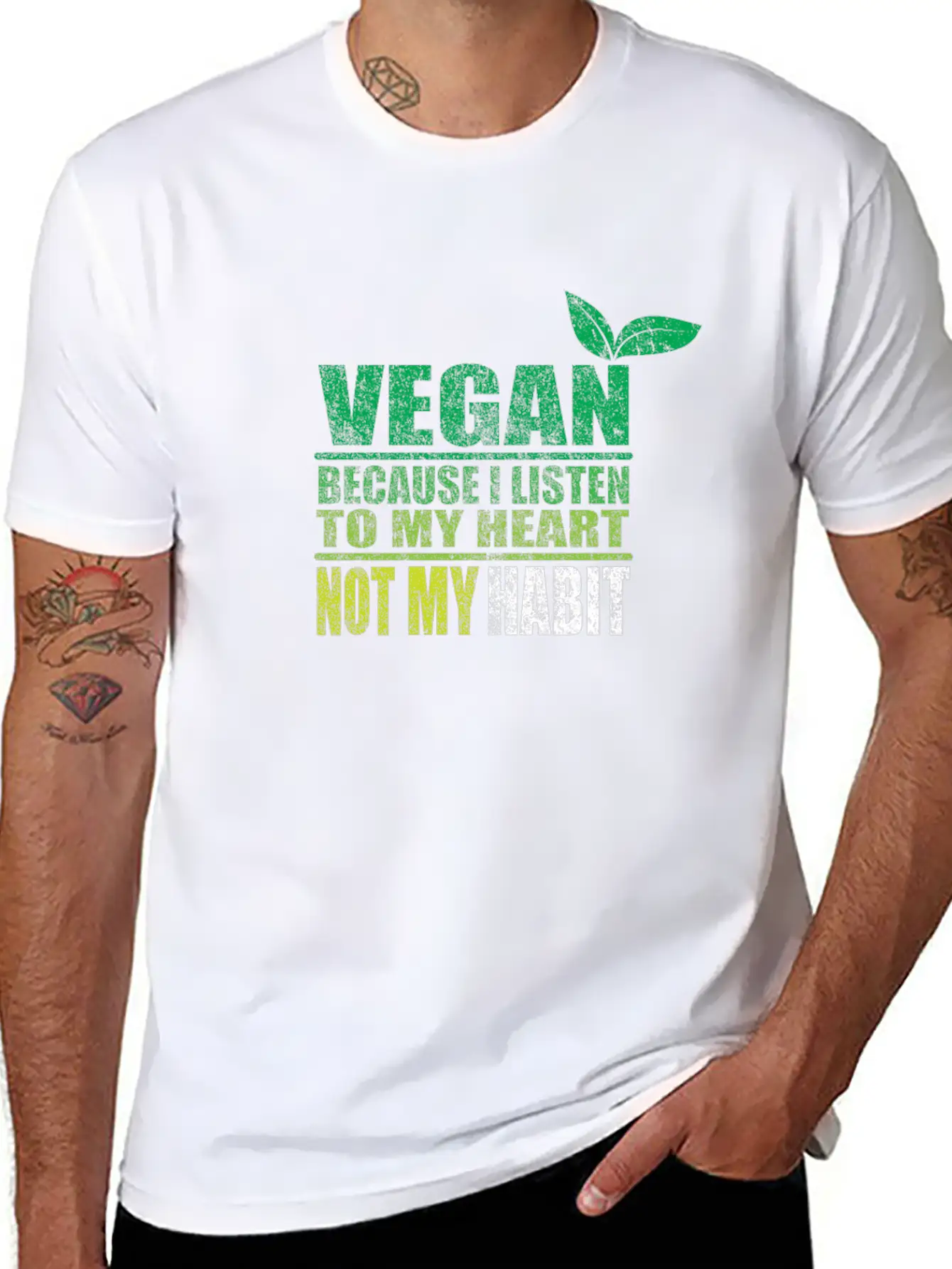 Vegan Basic Graphic T-Shirt – Daily Comfort In Soft Cotton