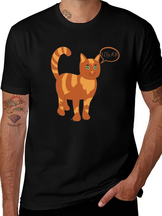 Vegan Classic Fit Graphic Tee For Daily Comfort – Unisex Cotton Shirt