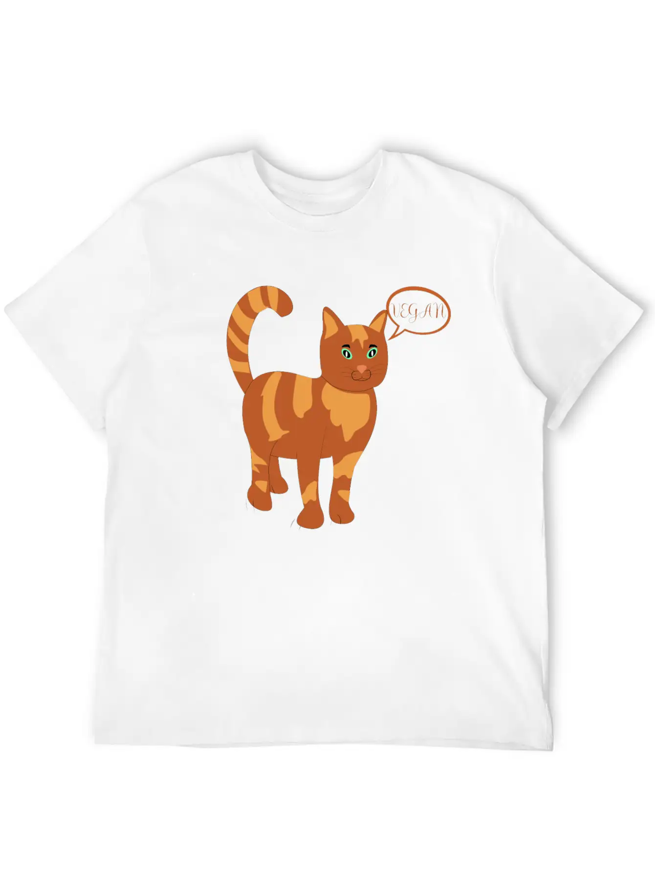 Vegan Classic Fit Graphic Tee For Daily Comfort – Unisex Cotton Shirt