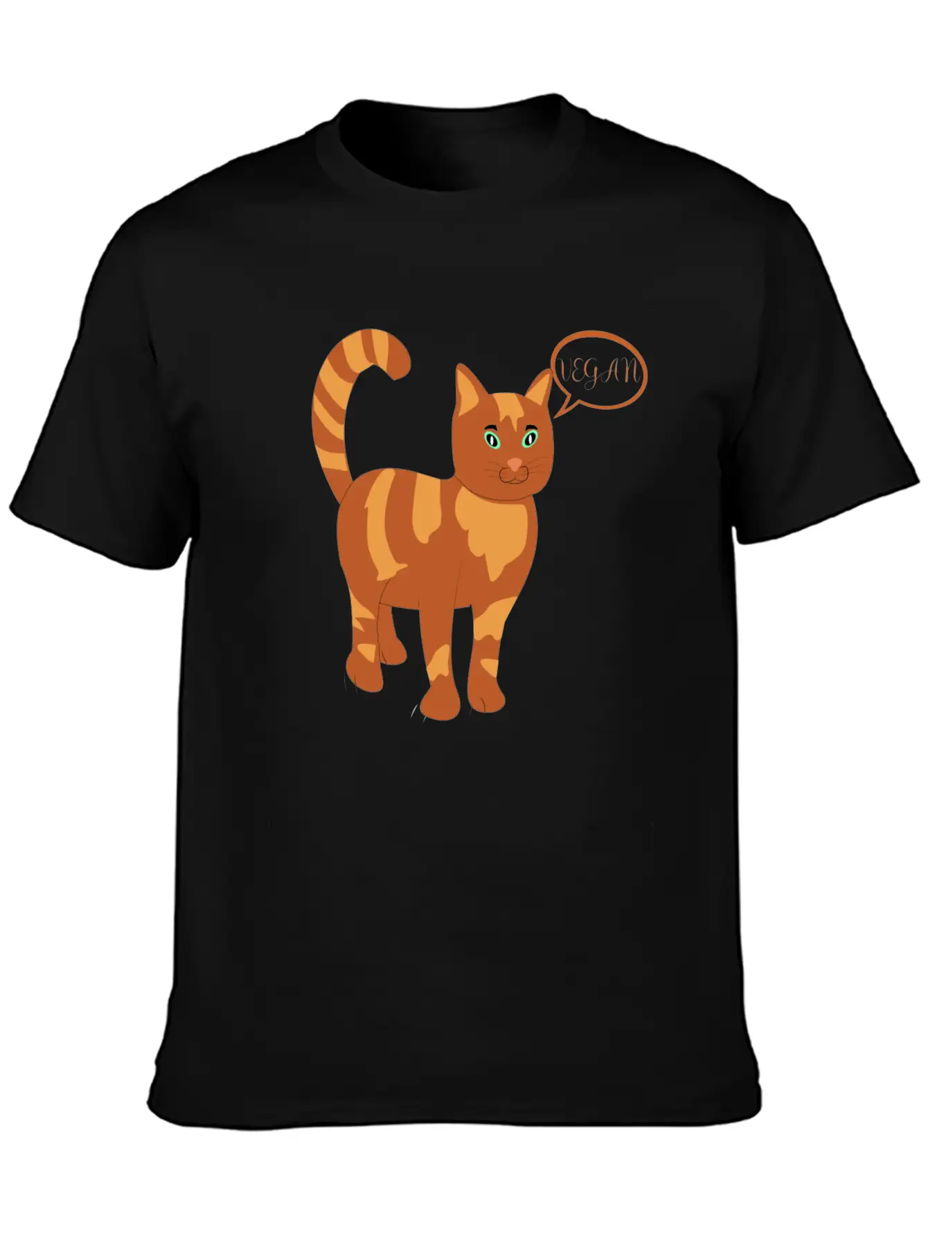 Vegan Classic Fit Graphic Tee For Daily Comfort – Unisex Cotton Shirt