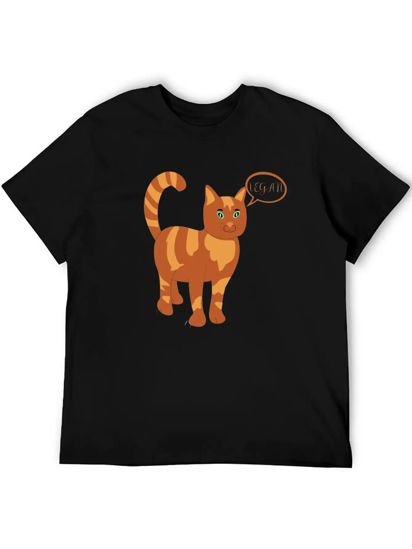 Vegan Classic Fit Graphic Tee For Daily Comfort – Unisex Cotton Shirt