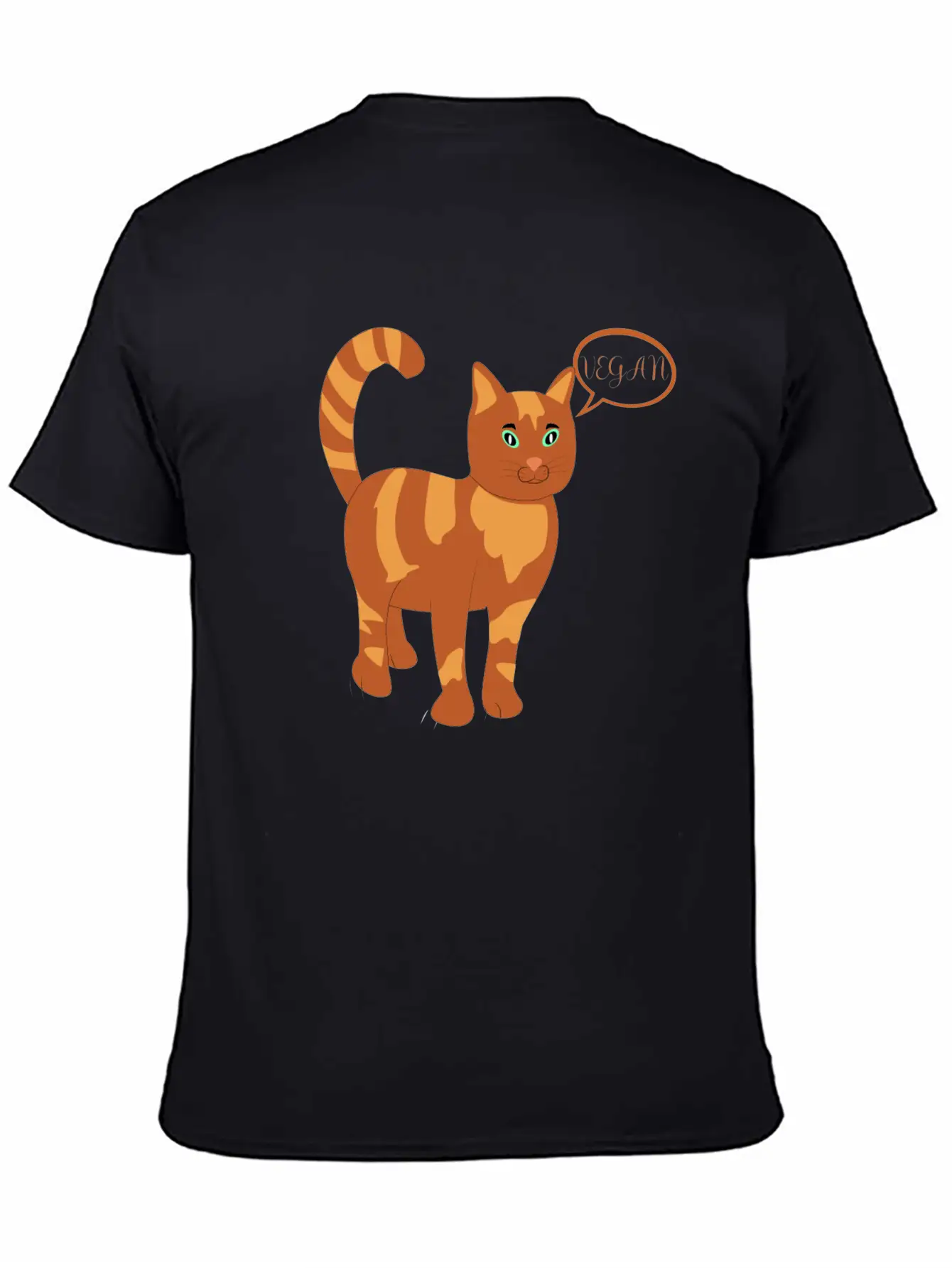 Vegan Classic Fit Graphic Tee For Daily Comfort – Unisex Cotton Shirt