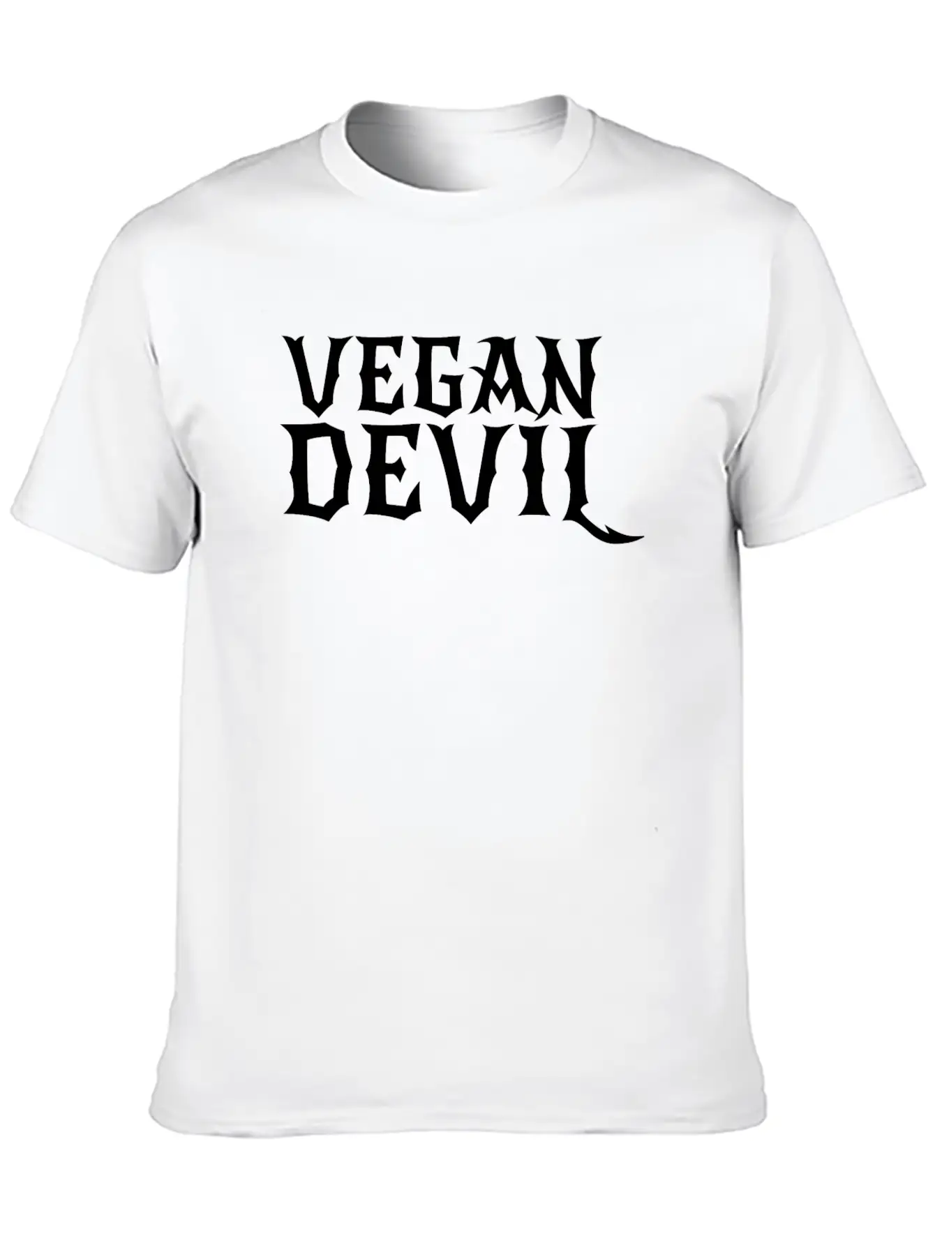 Vegan Devil Basic Graphic T-Shirt – Daily Comfort In Soft Cotton