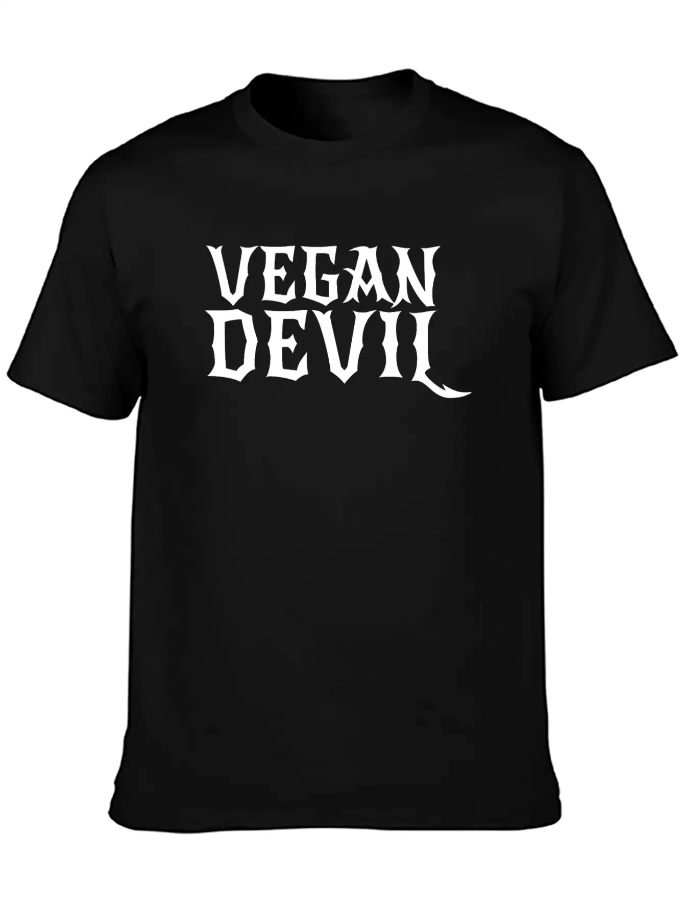 Vegan Devil Basic Graphic T-Shirt – Daily Comfort In Soft Cotton