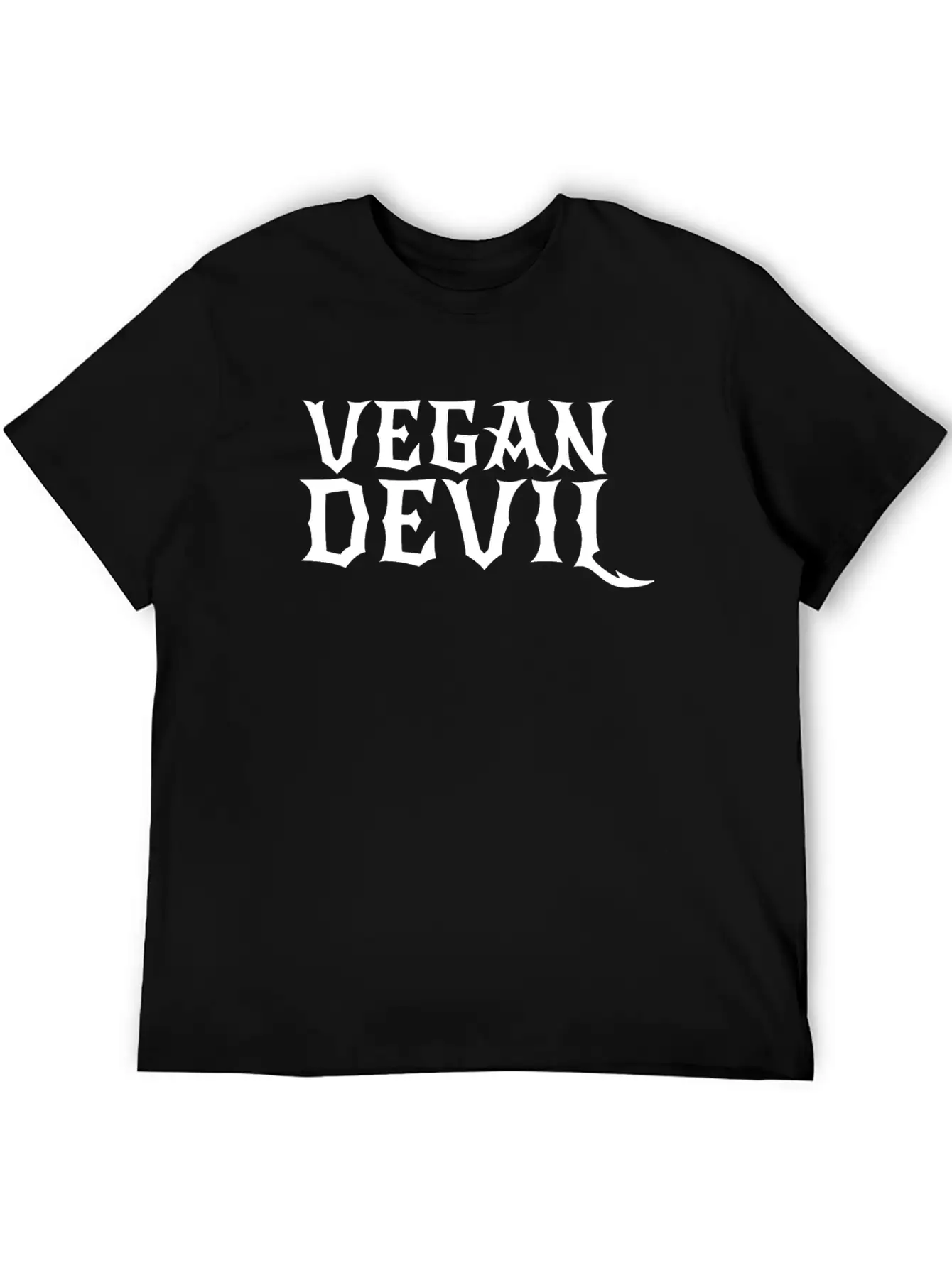 Vegan Devil Basic Graphic T-Shirt – Daily Comfort In Soft Cotton
