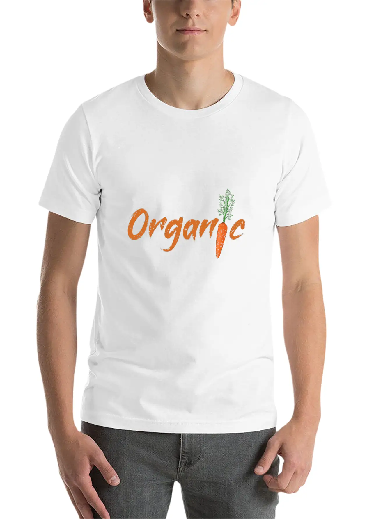 Vegan Diet Grunge Organic Vintage Carrot Modern Fit Casual T-Shirt ��� Clean And Versatile Design