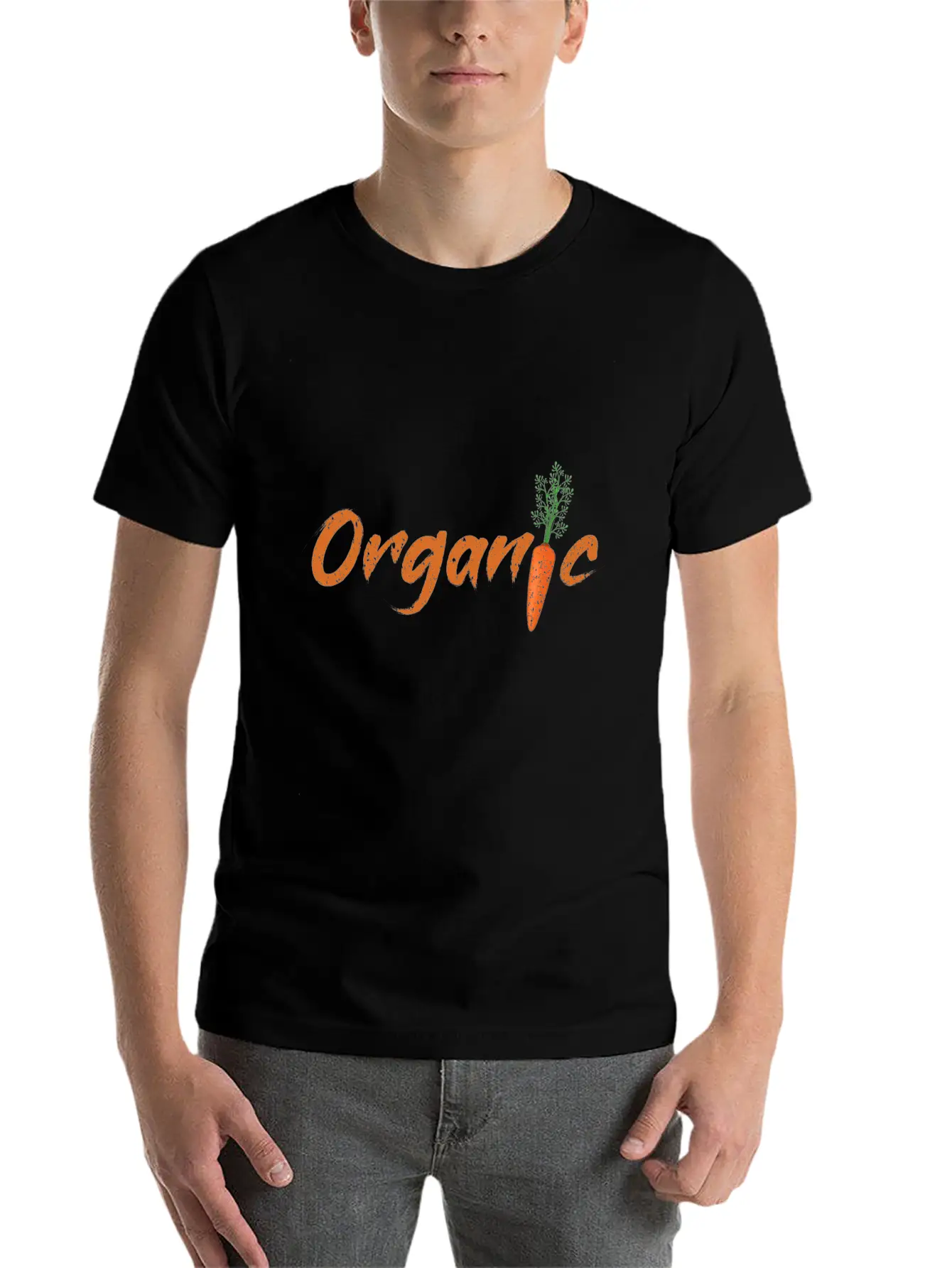 Vegan Diet Grunge Organic Vintage Carrot Modern Fit Casual T-Shirt ��� Clean And Versatile Design