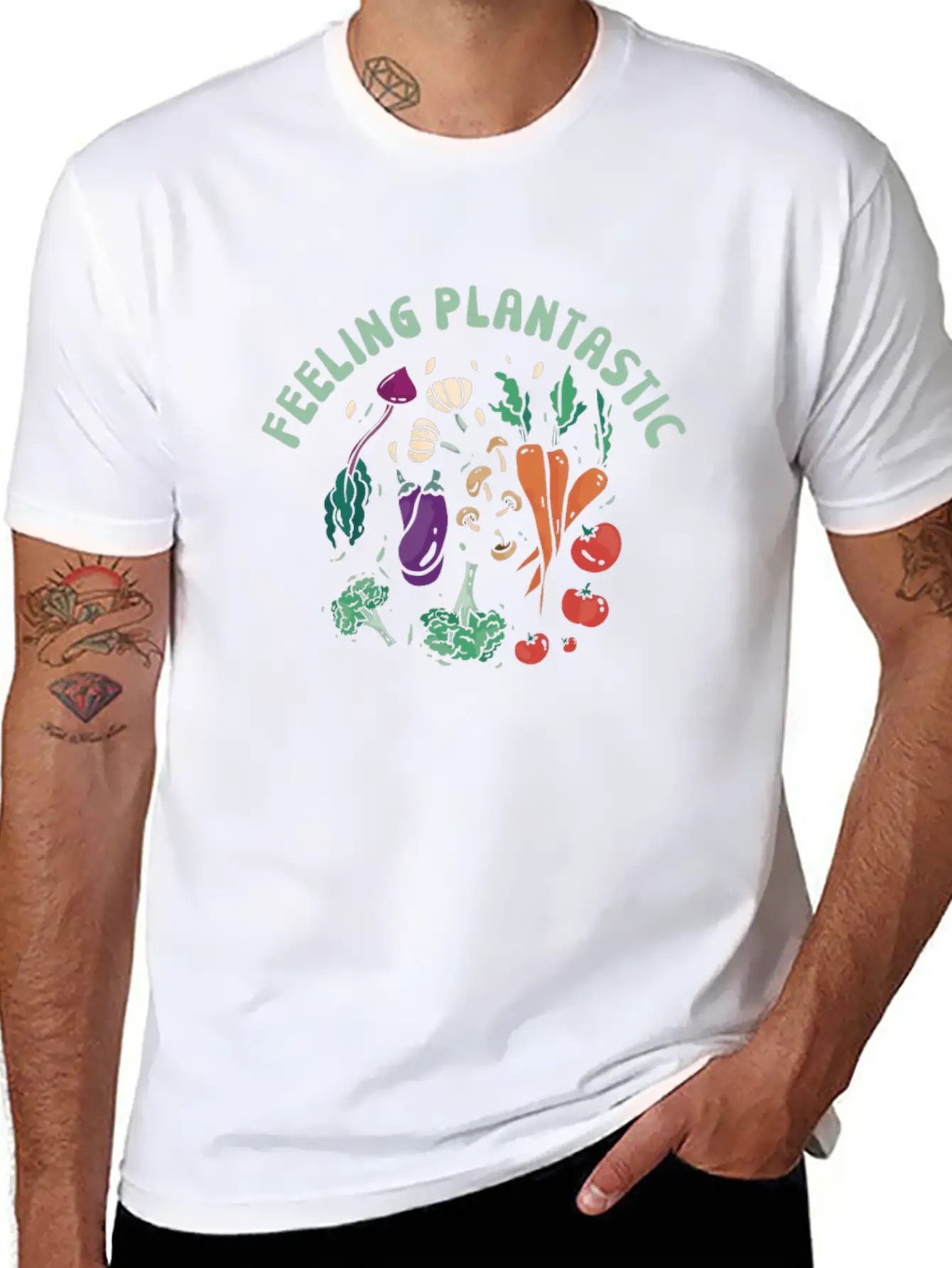 Vegan Plantastic Vegetarian Lifestyle Unisex Casual T-Shirt – Clean Design For Daily Comfort