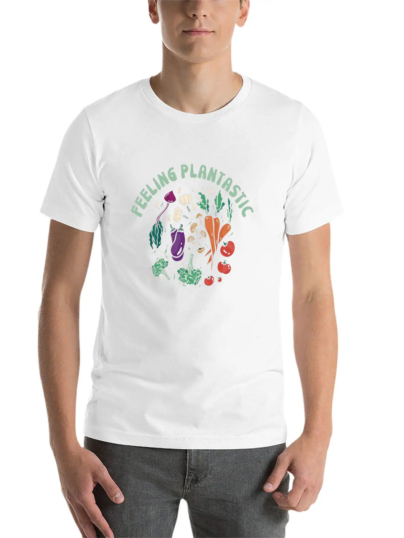 Vegan Plantastic Vegetarian Lifestyle Unisex Casual T-Shirt – Clean Design For Daily Comfort
