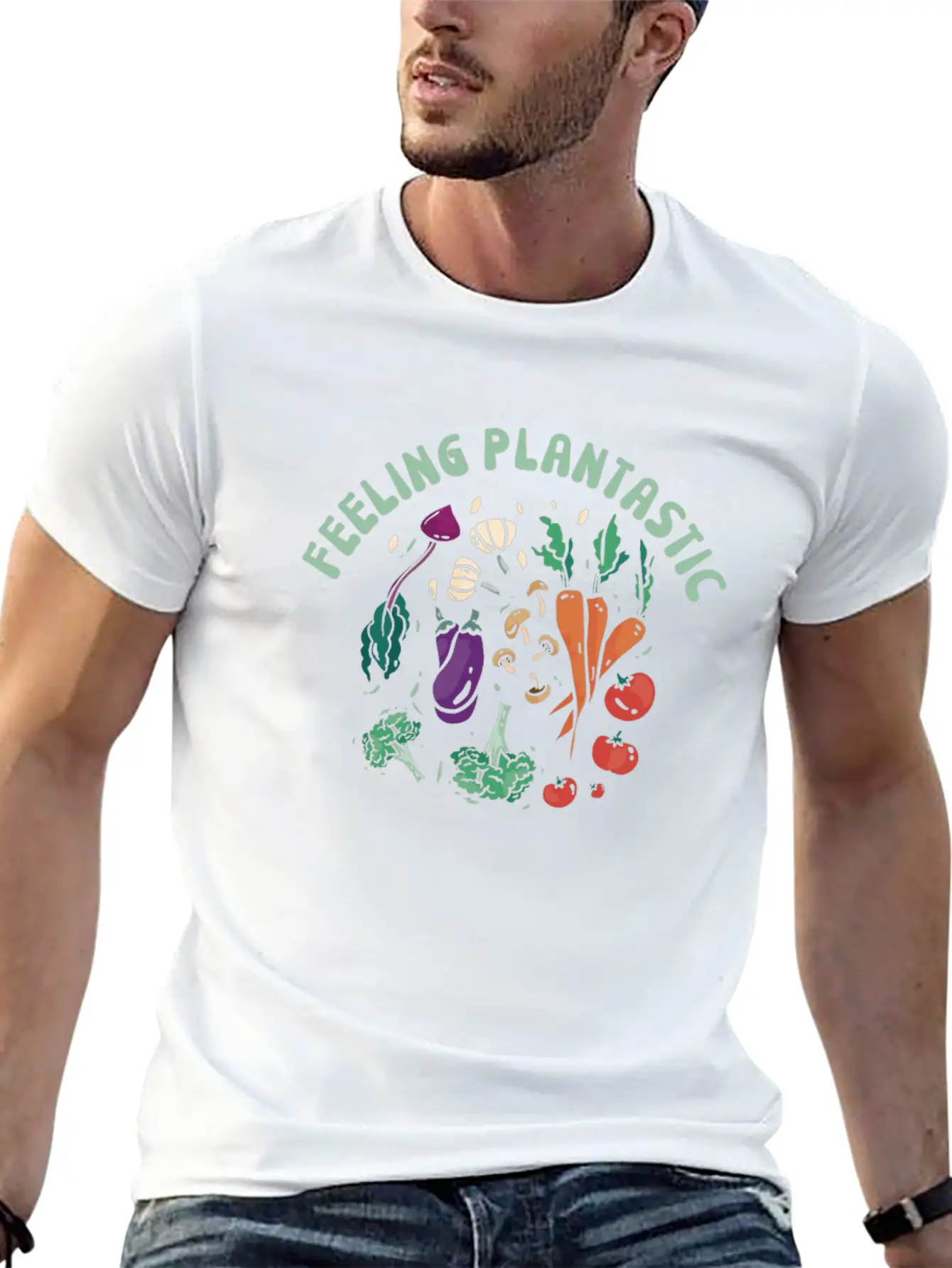 Vegan Plantastic Vegetarian Lifestyle Unisex Casual T-Shirt – Clean Design For Daily Comfort