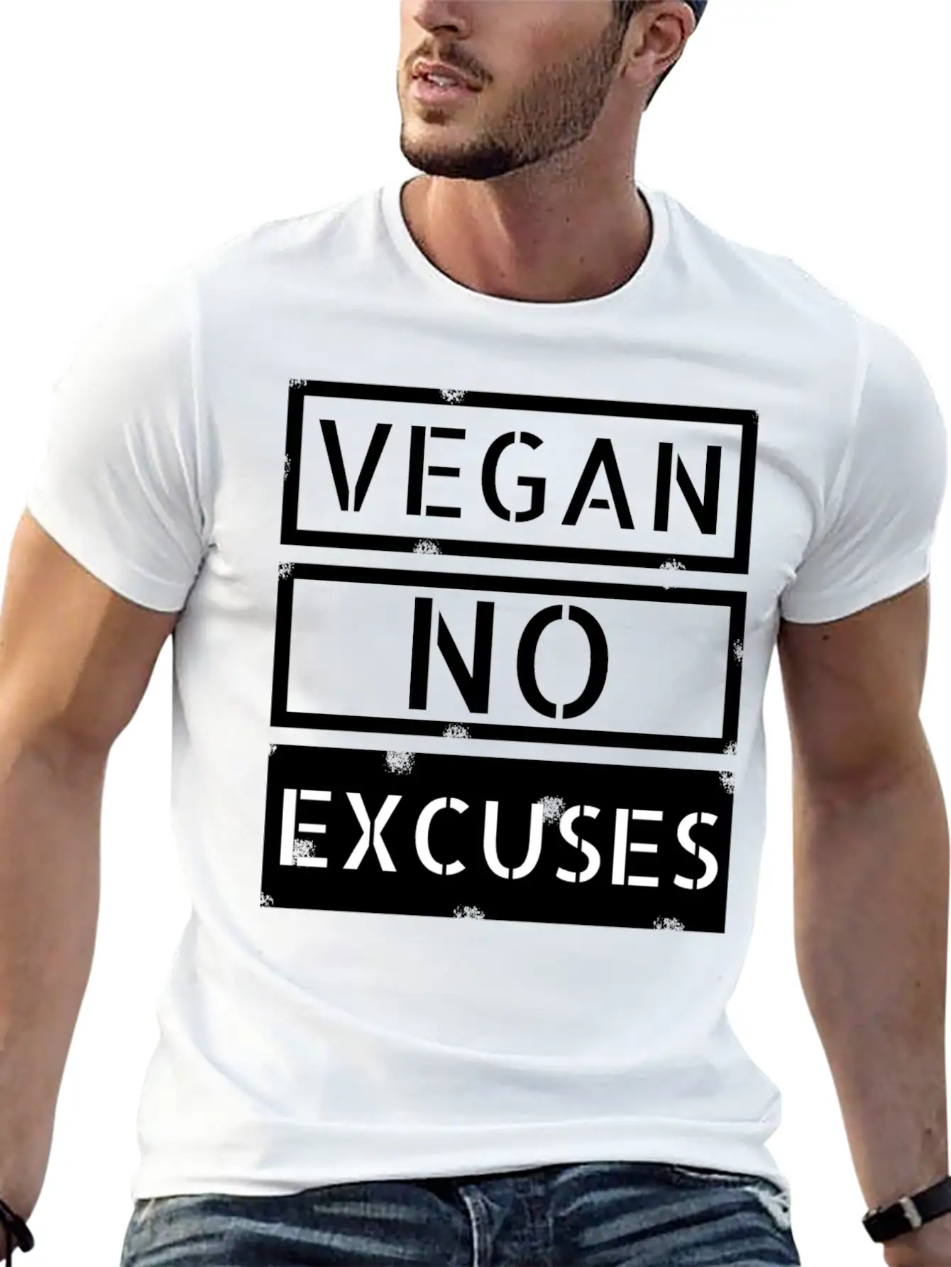 Vegan - Preachy Vegan Lightweight Cotton T-Shirt – Daily Comfort Graphic Shirt