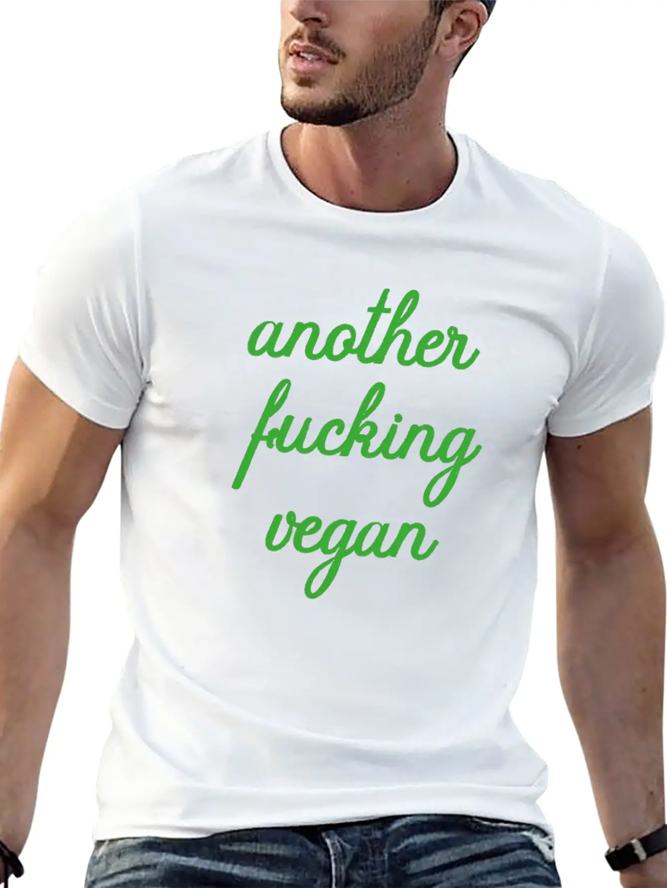 Vegan Quote Veggie Healthy Natural Gift Lightweight Cotton T-Shirt – Daily Comfort Graphic Shirt