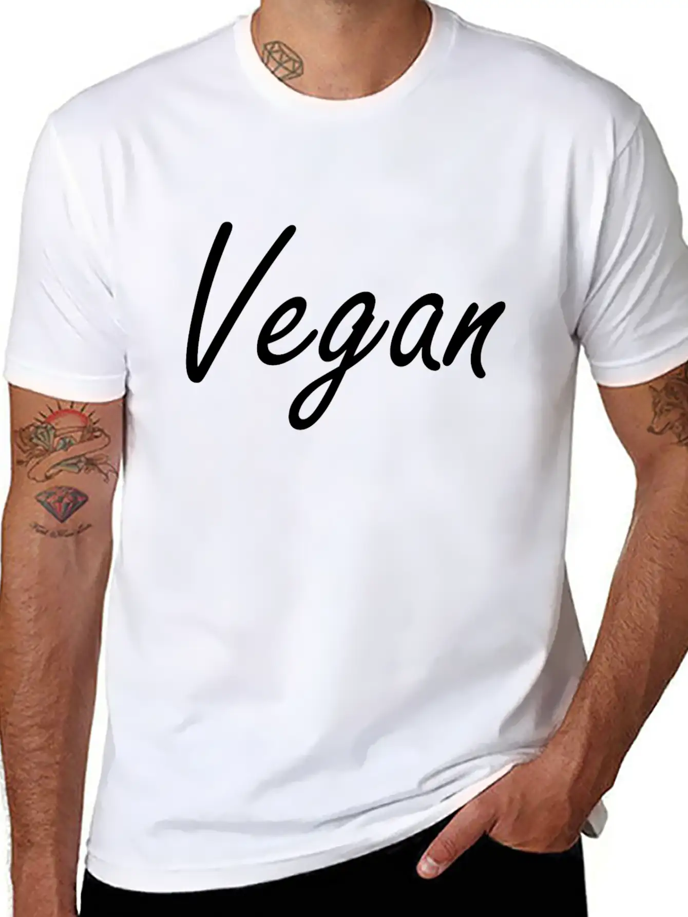 Vegan Soft Cotton Short Sleeve Tee – Unisex Wardrobe Staple