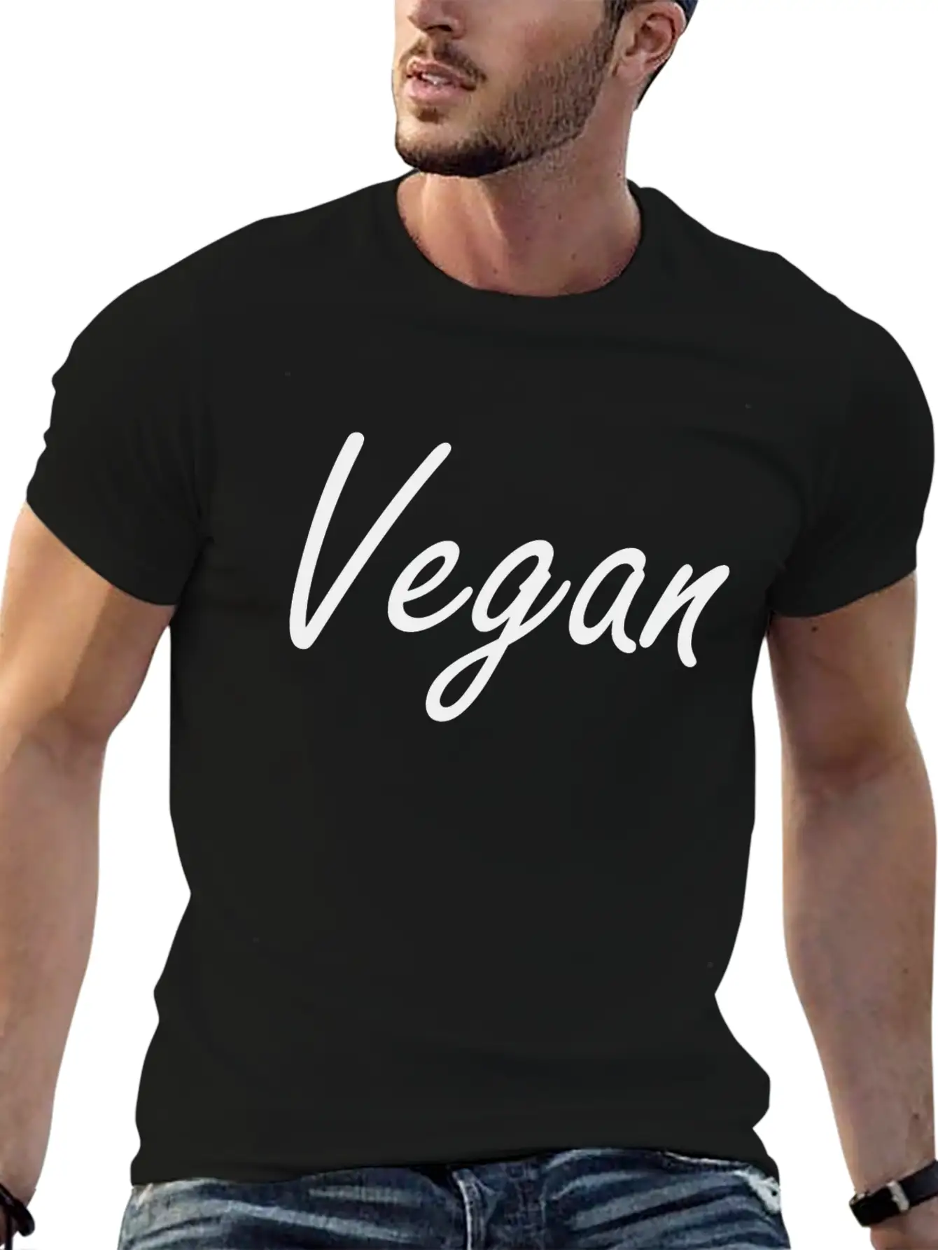Vegan Soft Cotton Short Sleeve Tee – Unisex Wardrobe Staple