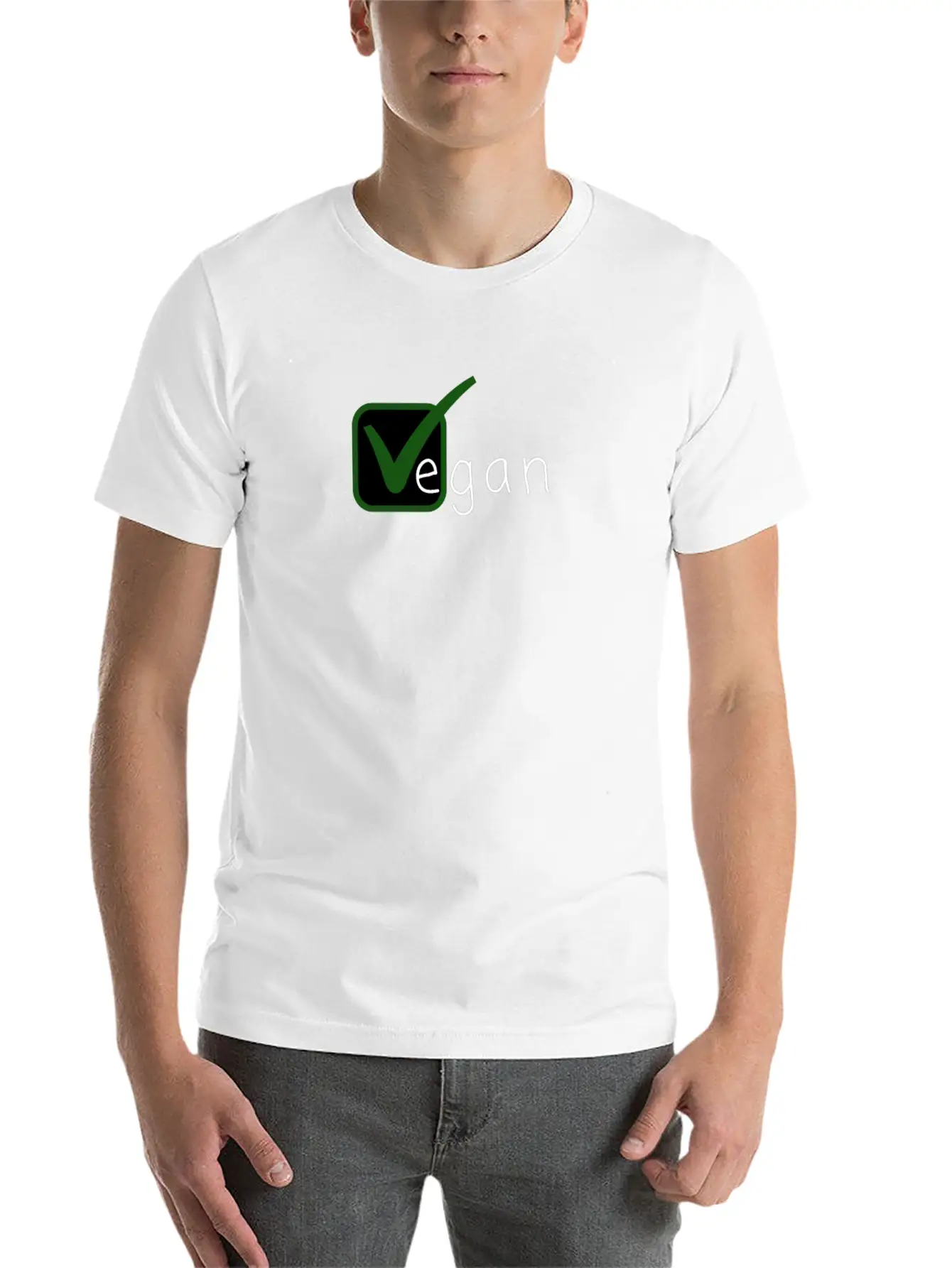 Vegan V Is For Vegan Basic Graphic T-Shirt – Daily Comfort In Soft Cotton