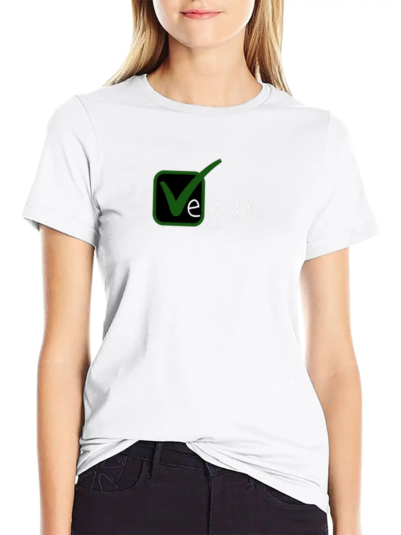 Vegan V Is For Vegan Basic Graphic T-Shirt – Daily Comfort In Soft Cotton