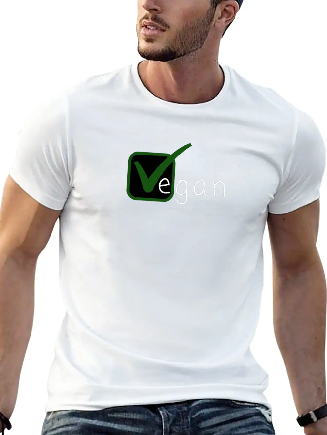 Vegan V Is For Vegan Basic Graphic T-Shirt – Daily Comfort In Soft Cotton