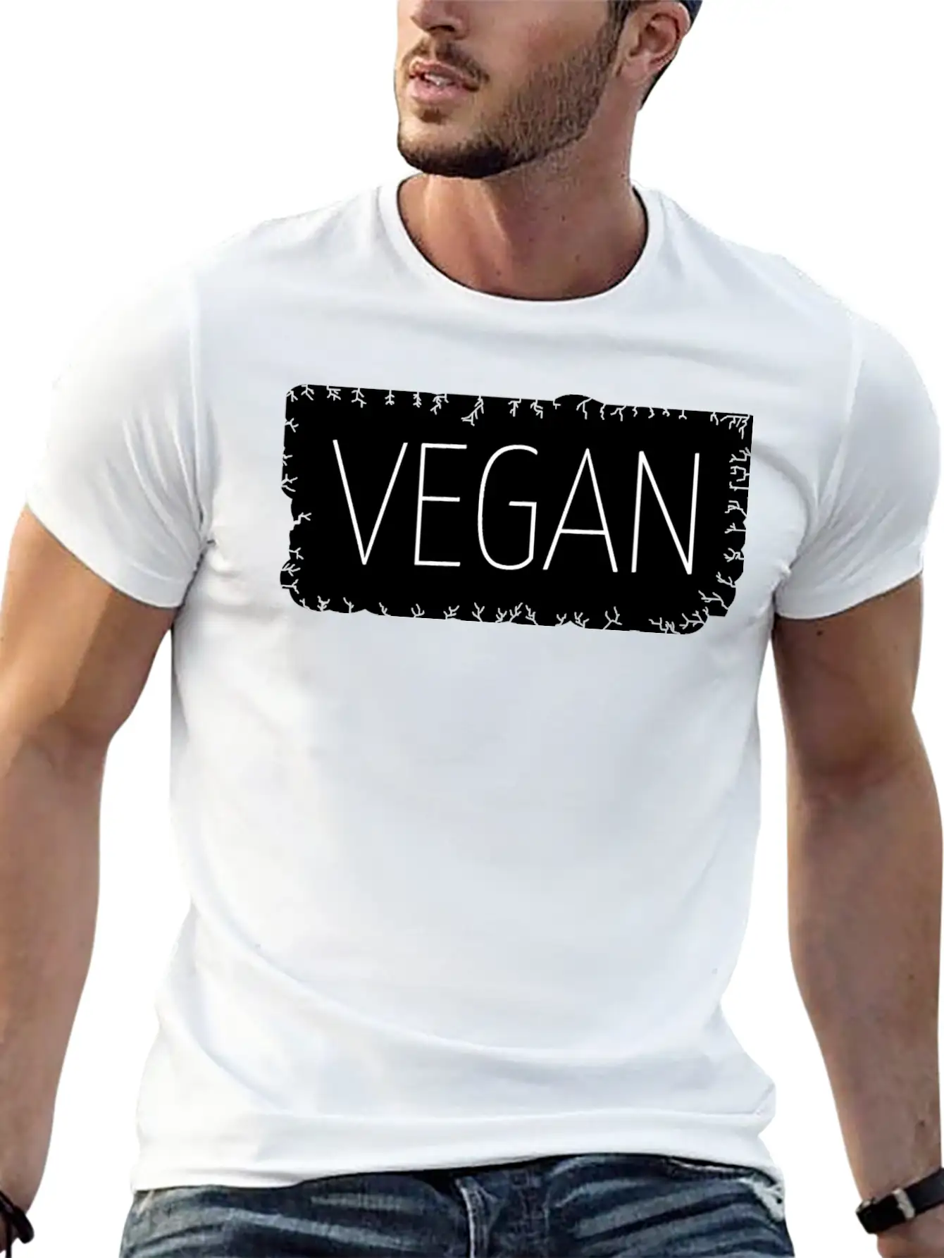 Vegan - Vegan Lightweight Cotton T-Shirt – Daily Comfort Graphic Shirt