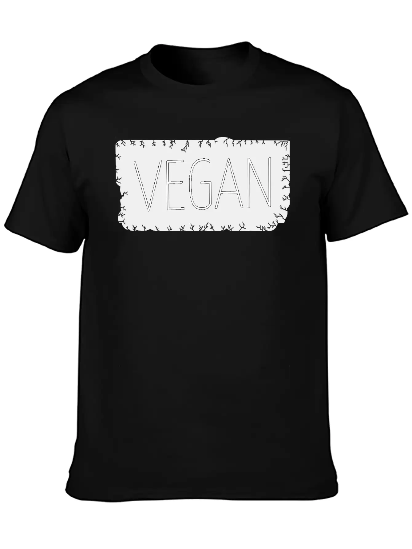 Vegan - Vegan Lightweight Cotton T-Shirt – Daily Comfort Graphic Shirt