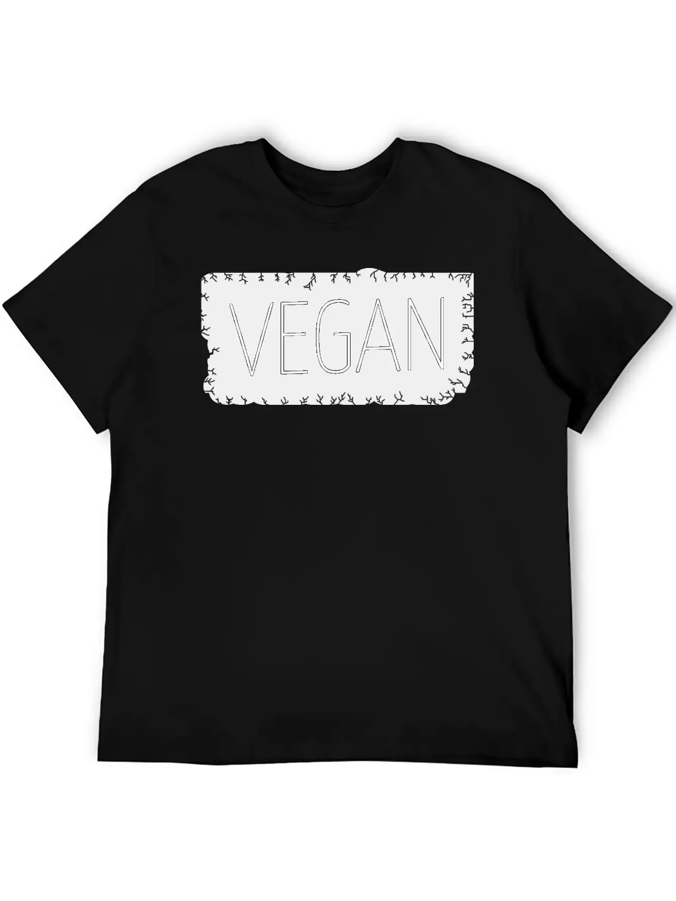 Vegan - Vegan Lightweight Cotton T-Shirt – Daily Comfort Graphic Shirt