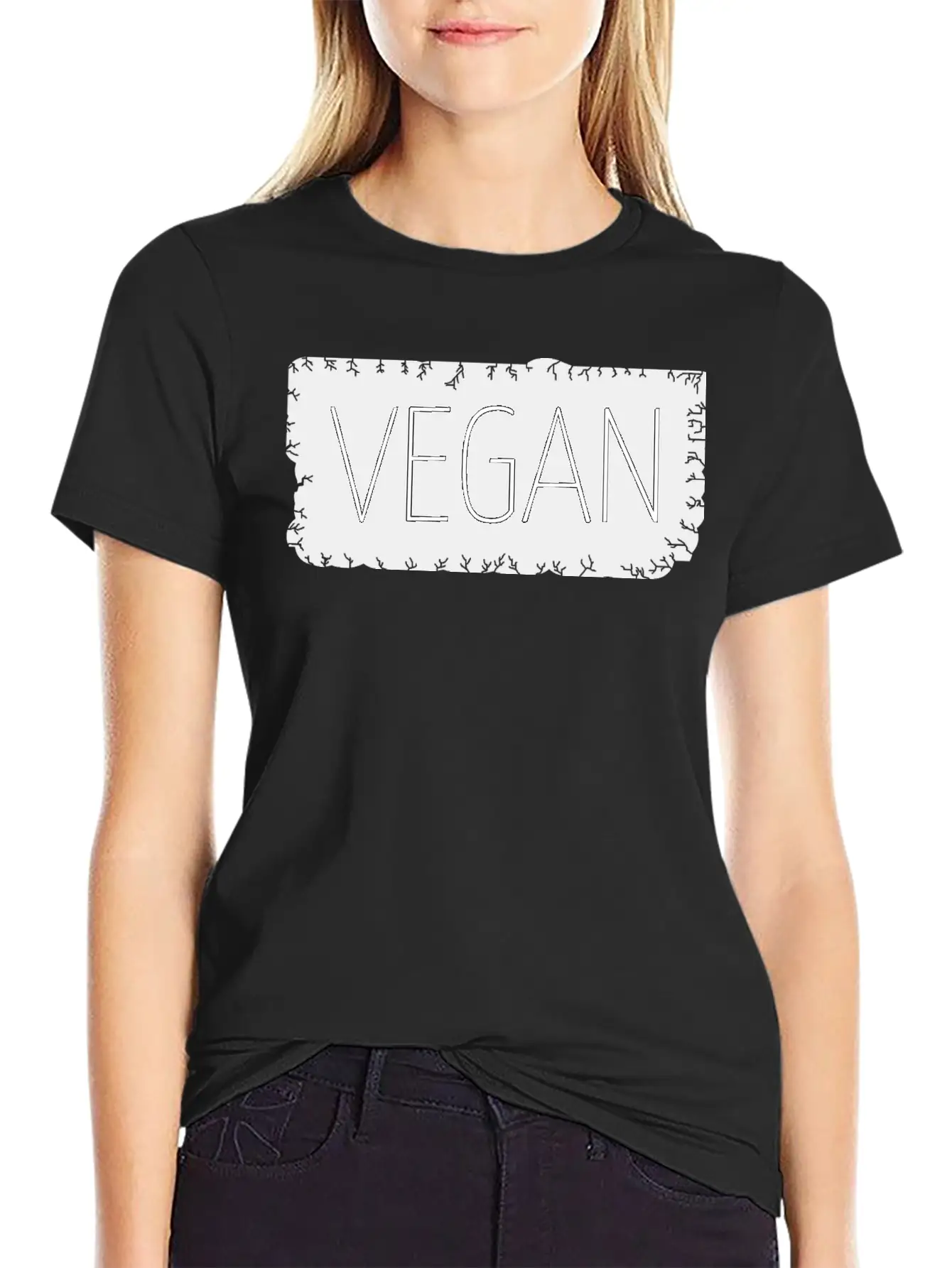 Vegan - Vegan Lightweight Cotton T-Shirt – Daily Comfort Graphic Shirt