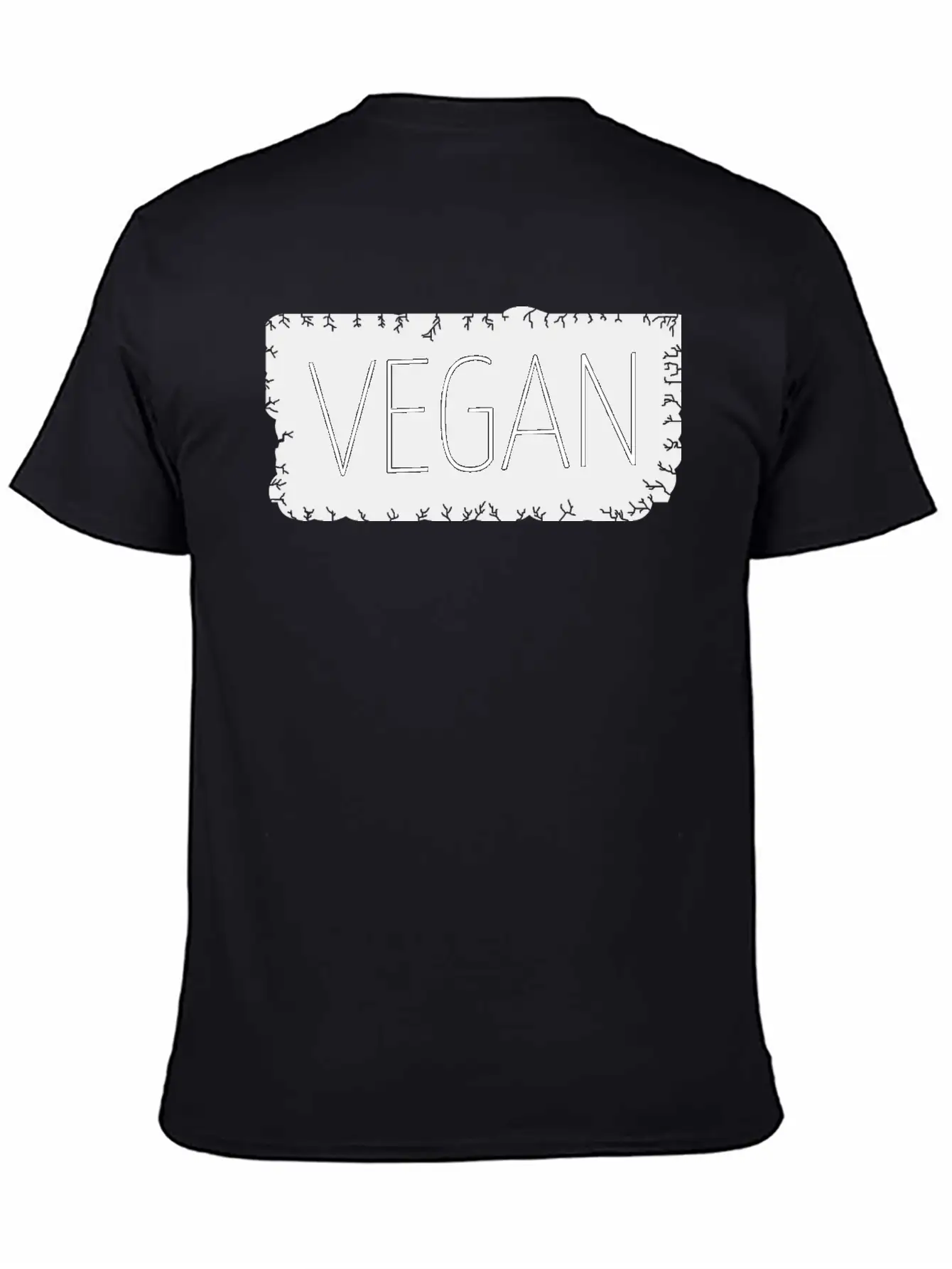 Vegan - Vegan Lightweight Cotton T-Shirt – Daily Comfort Graphic Shirt