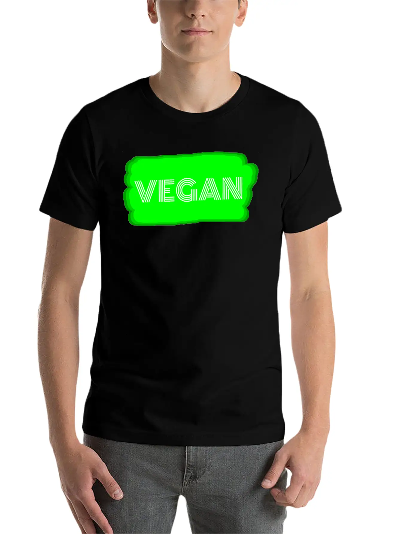 Vegan - Vegan Unisex Casual T-Shirt – Clean Design For Daily Comfort