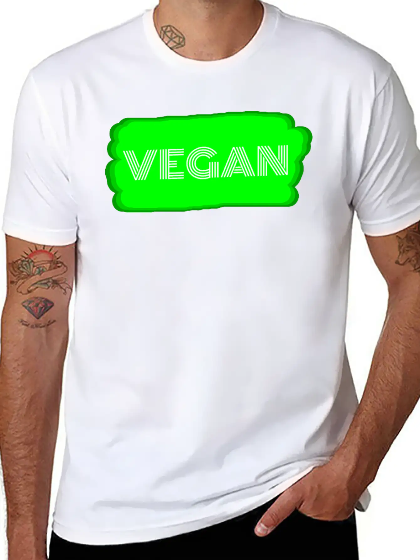 Vegan - Vegan Unisex Casual T-Shirt – Clean Design For Daily Comfort