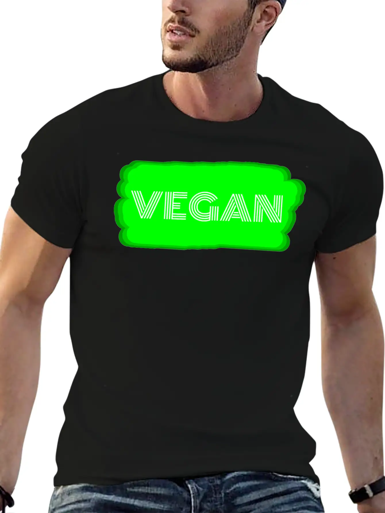 Vegan - Vegan Unisex Casual T-Shirt – Clean Design For Daily Comfort