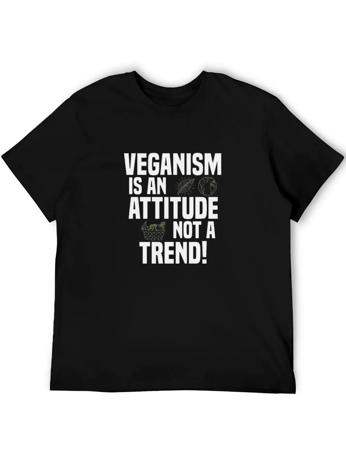 Vegan Veganism Vegetarian Modern Fit Casual T-Shirt – Clean And Versatile Design