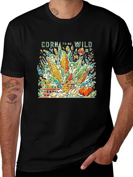 Vegetable Garden: Corn To Be Wild Modern Fit Casual T-Shirt – Clean And Versatile Design