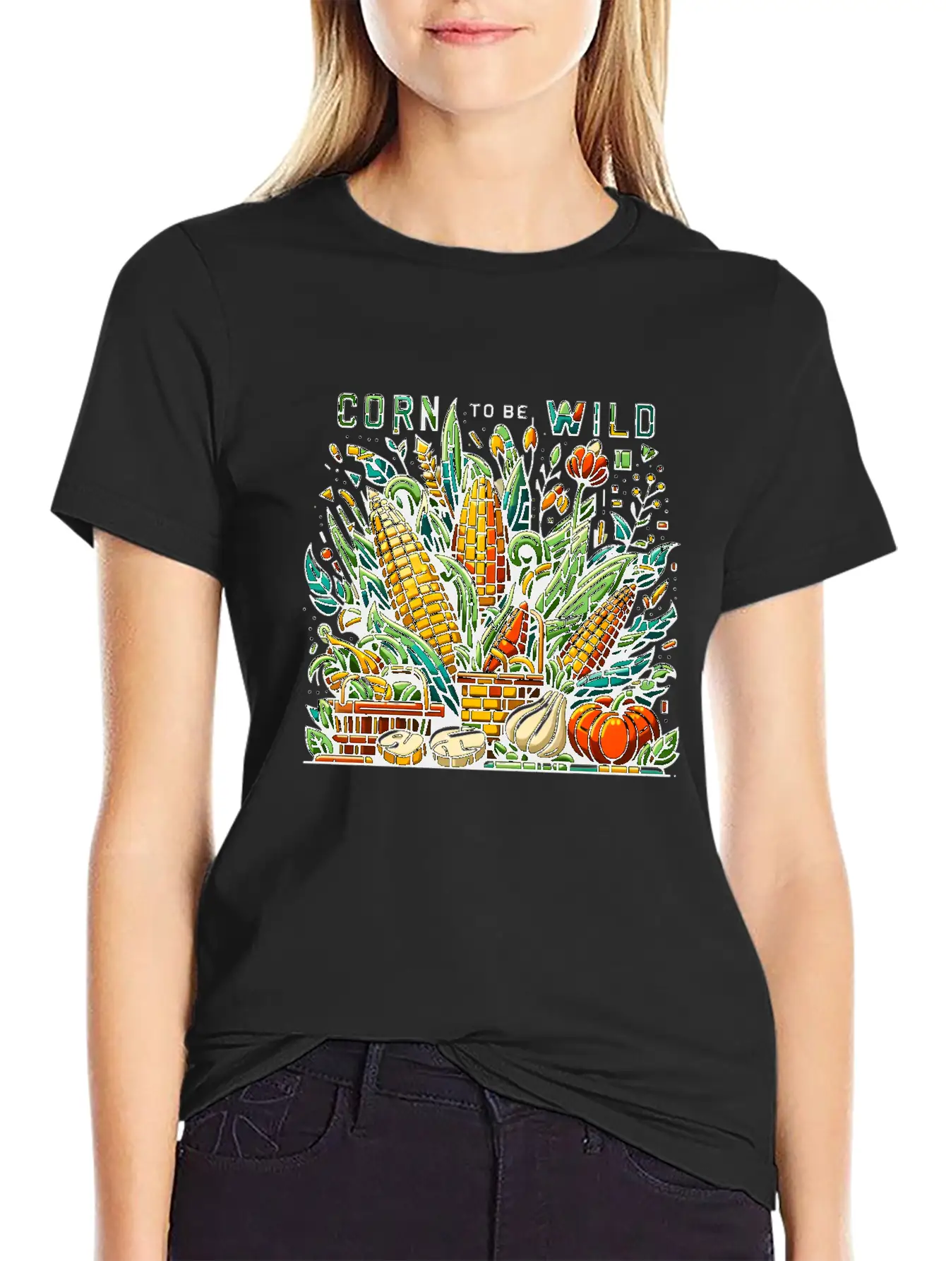 Vegetable Garden: Corn To Be Wild Modern Fit Casual T-Shirt – Clean And Versatile Design