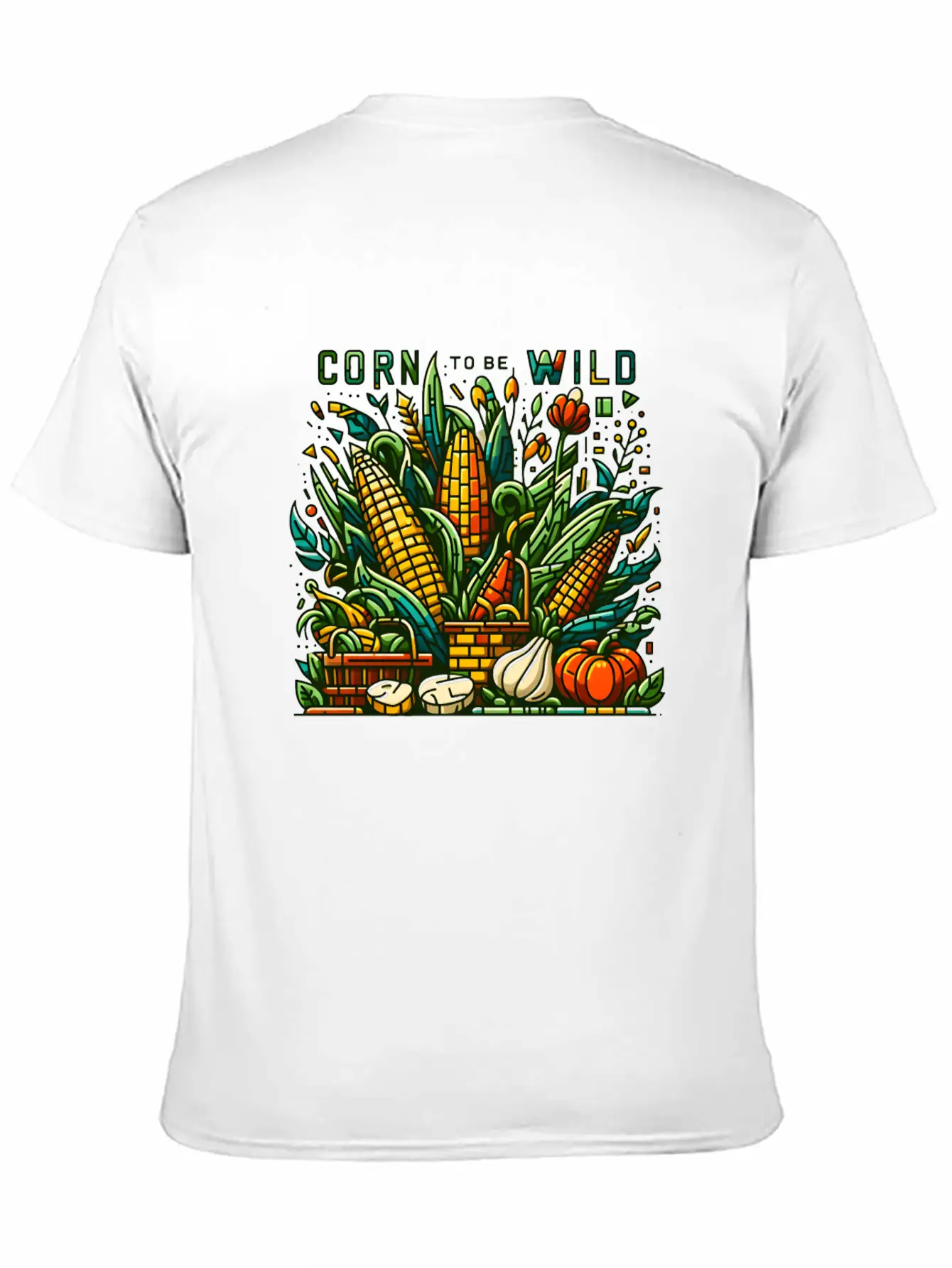 Vegetable Garden: Corn To Be Wild Modern Fit Casual T-Shirt – Clean And Versatile Design