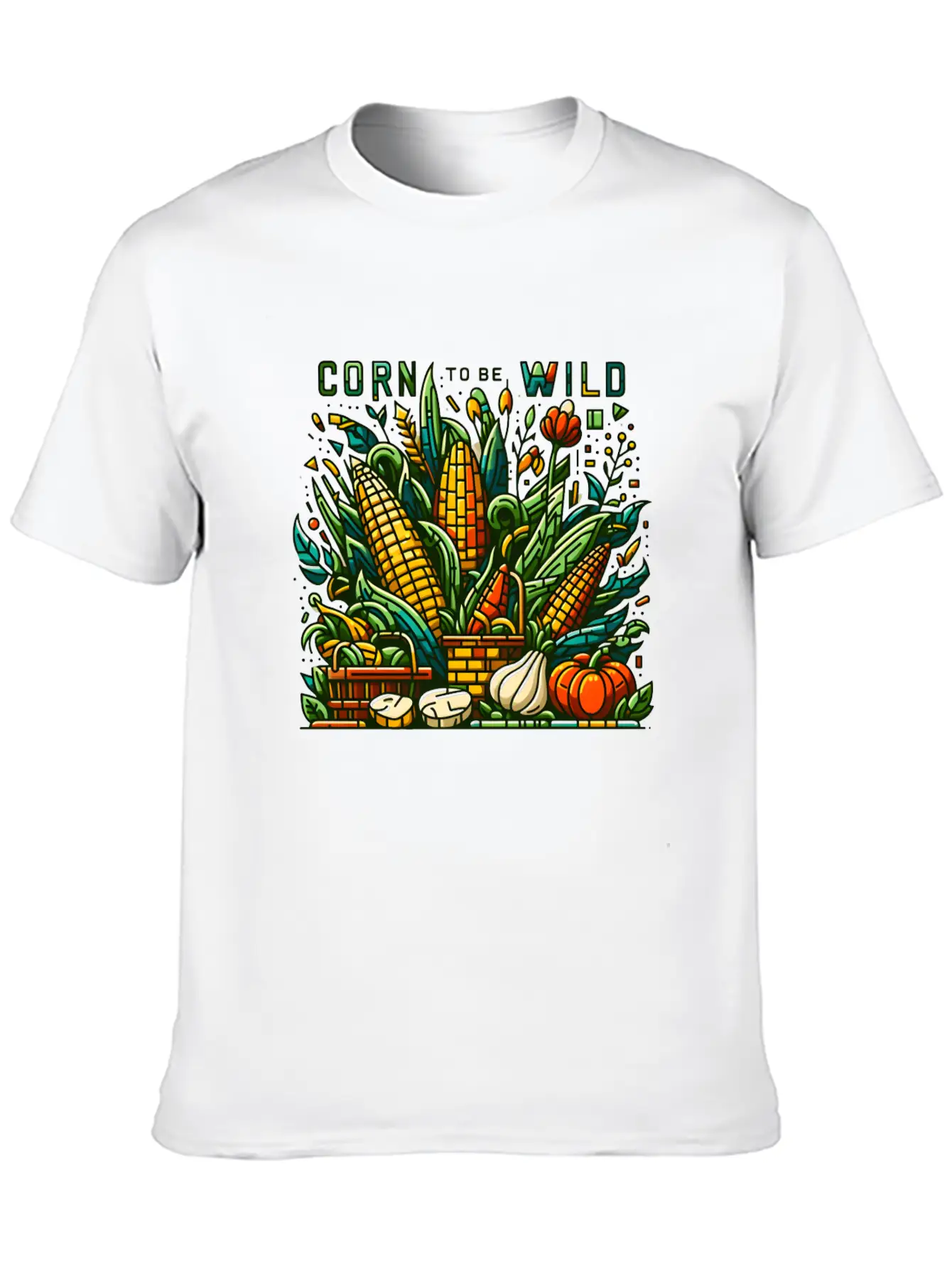 Vegetable Garden: Corn To Be Wild Modern Fit Casual T-Shirt – Clean And Versatile Design
