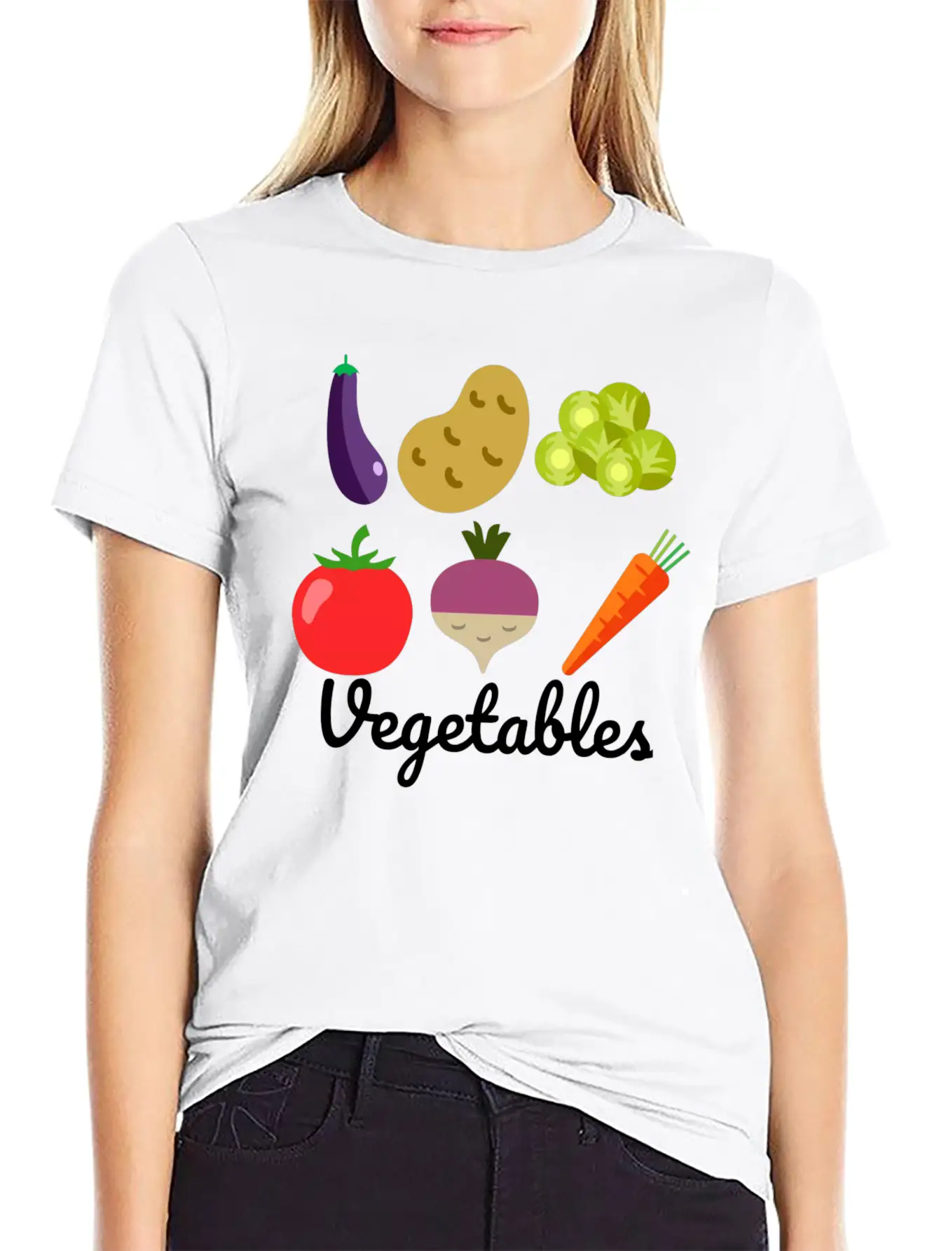 VEGETABLES ��� STANDS ABOVE THE REST Modern Fit Casual T-Shirt ��� Clean And Versatile Design