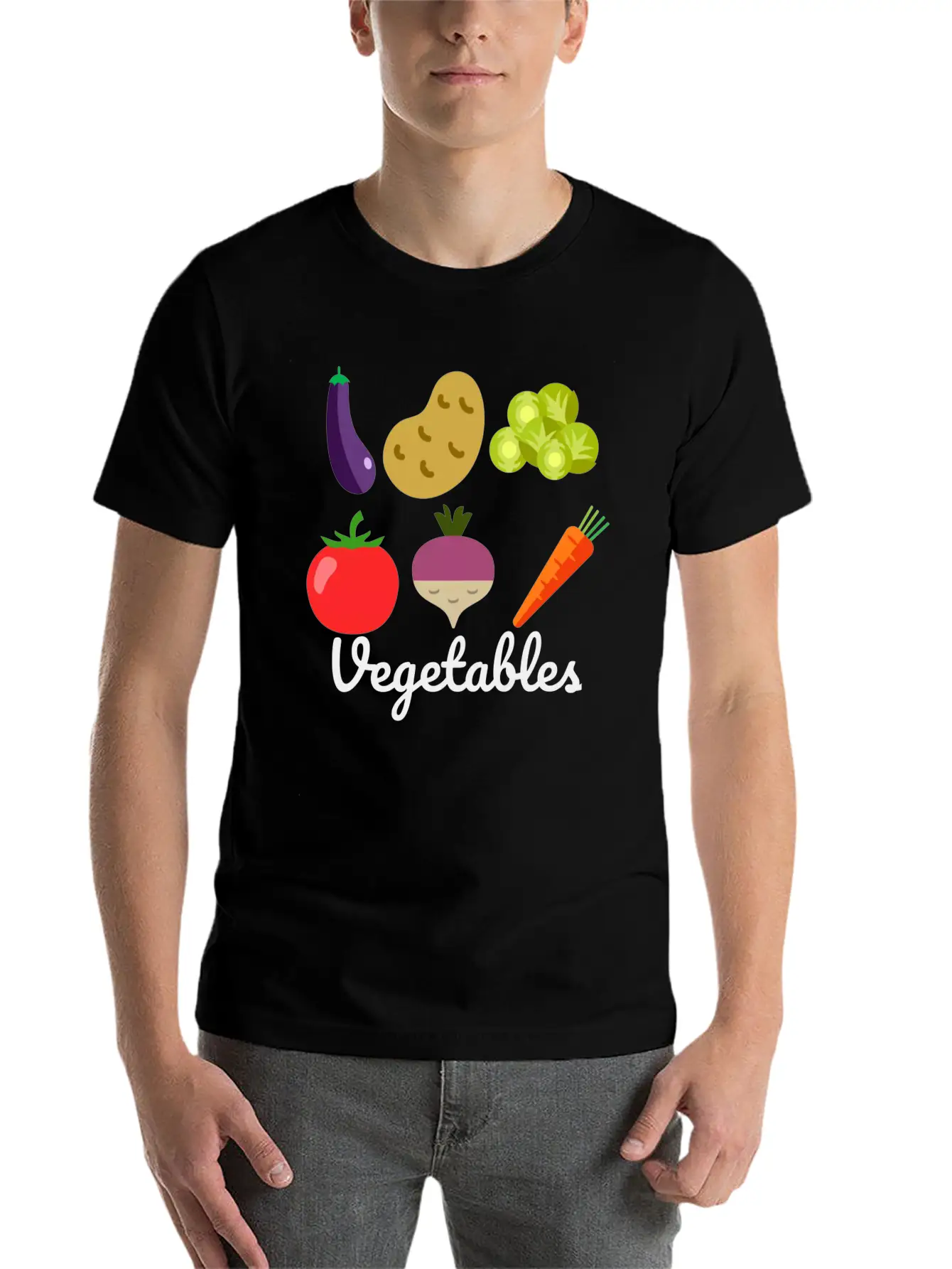 VEGETABLES ��� STANDS ABOVE THE REST Modern Fit Casual T-Shirt ��� Clean And Versatile Design