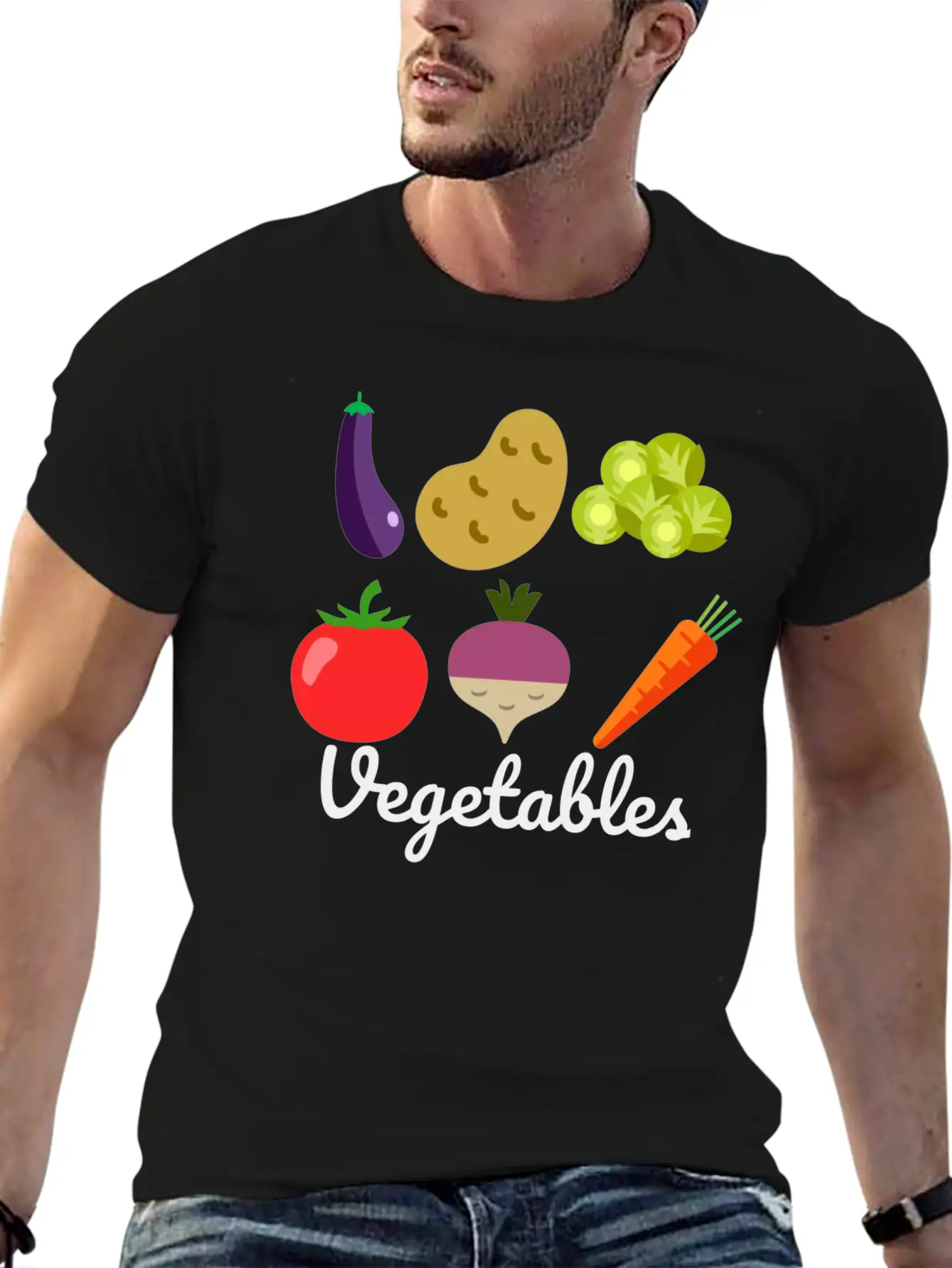 VEGETABLES ��� STANDS ABOVE THE REST Modern Fit Casual T-Shirt ��� Clean And Versatile Design