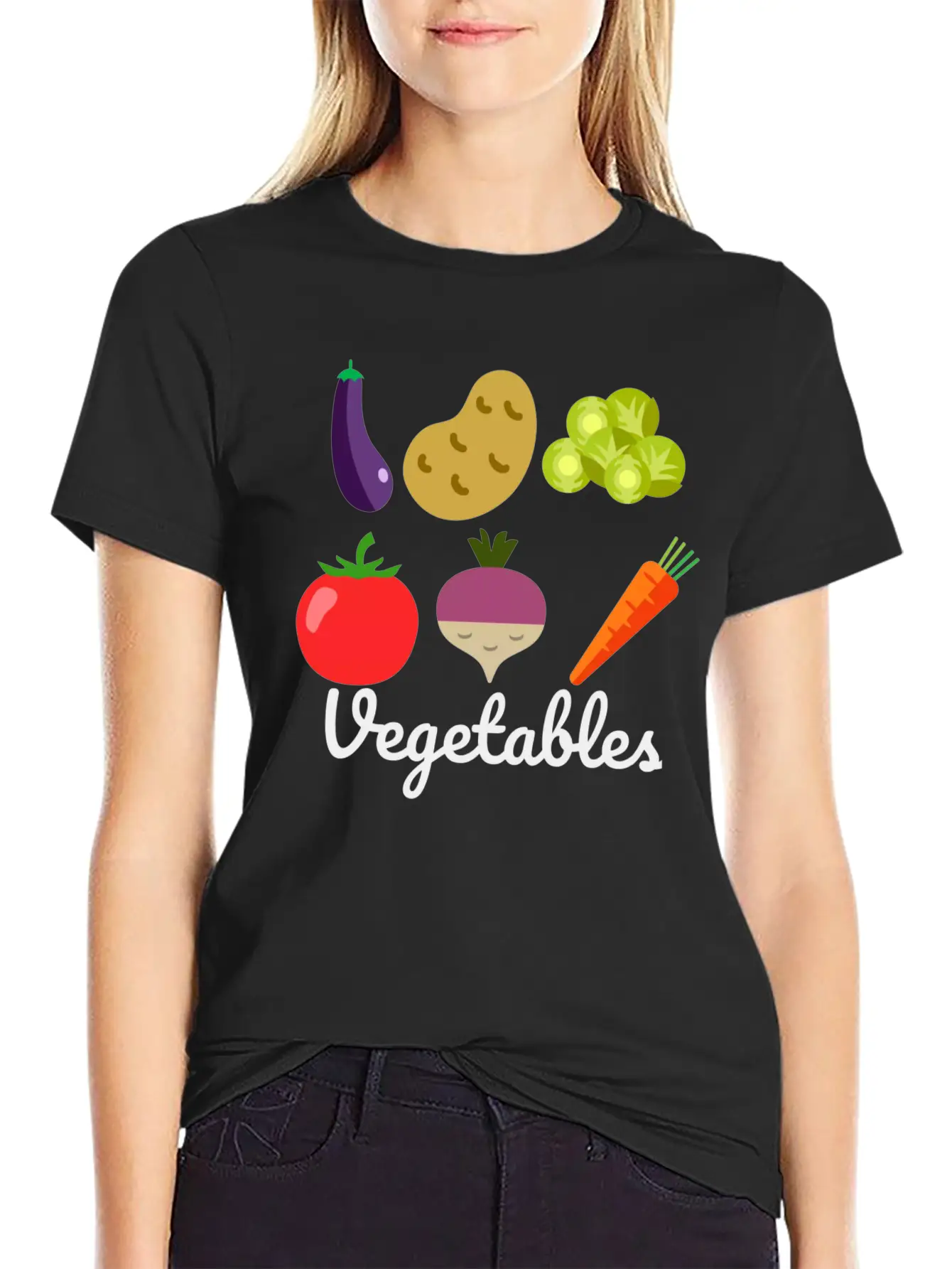 VEGETABLES ��� STANDS ABOVE THE REST Modern Fit Casual T-Shirt ��� Clean And Versatile Design