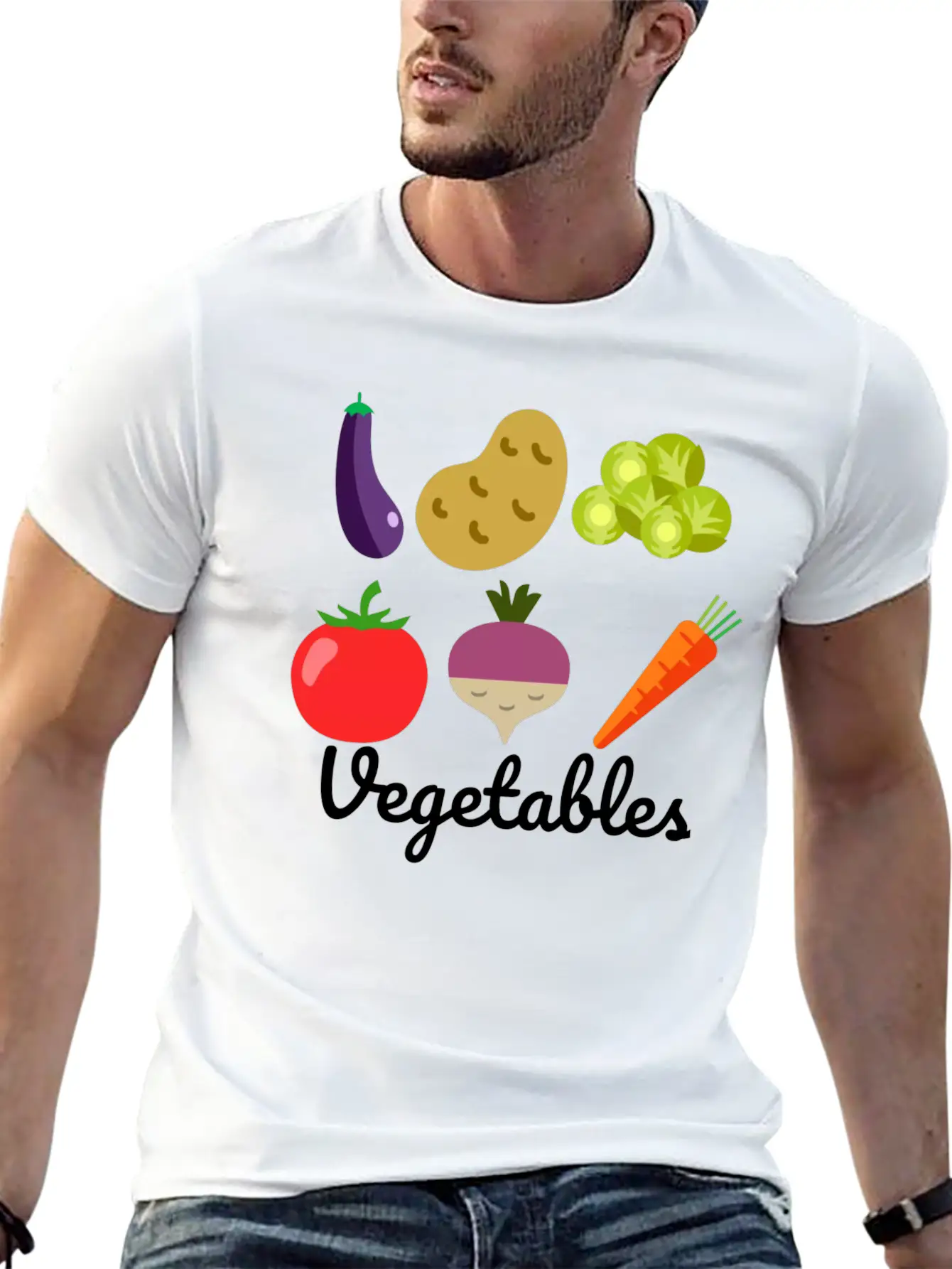 VEGETABLES ��� STANDS ABOVE THE REST Modern Fit Casual T-Shirt ��� Clean And Versatile Design